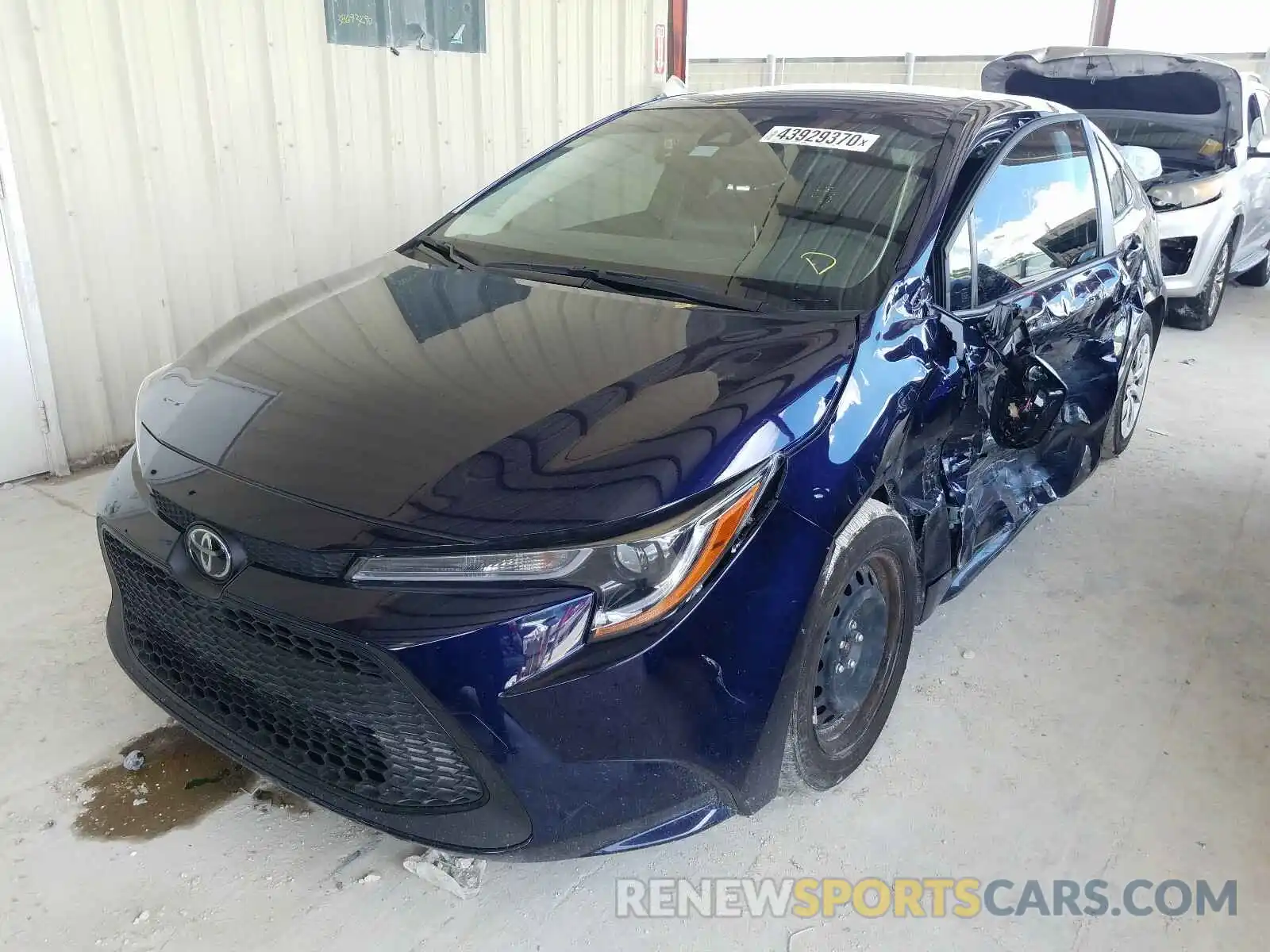 2 Photograph of a damaged car JTDEPRAE2LJ109297 TOYOTA COROLLA 2020