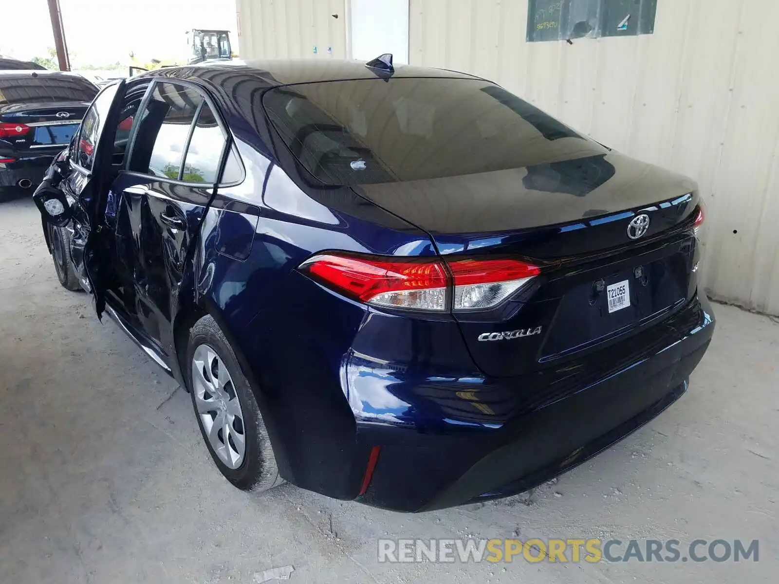 3 Photograph of a damaged car JTDEPRAE2LJ109297 TOYOTA COROLLA 2020