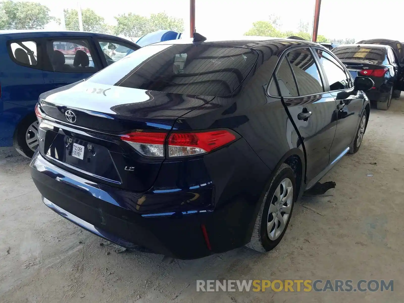 4 Photograph of a damaged car JTDEPRAE2LJ109297 TOYOTA COROLLA 2020