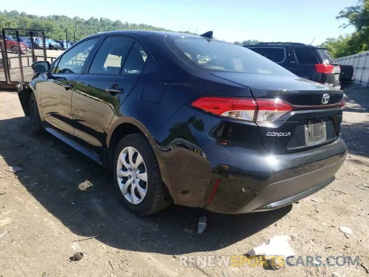 3 Photograph of a damaged car JTDEPRAE2LJ109526 TOYOTA COROLLA 2020