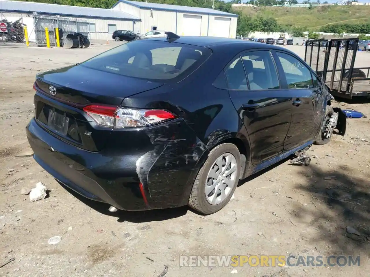 4 Photograph of a damaged car JTDEPRAE2LJ109526 TOYOTA COROLLA 2020