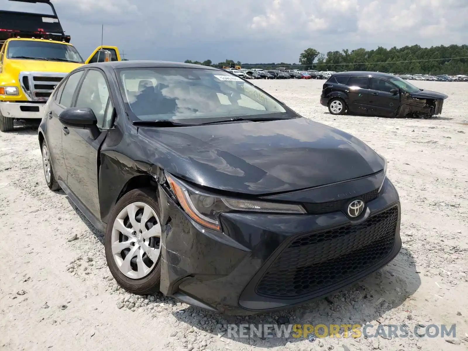 1 Photograph of a damaged car JTDEPRAE2LJ109610 TOYOTA COROLLA 2020