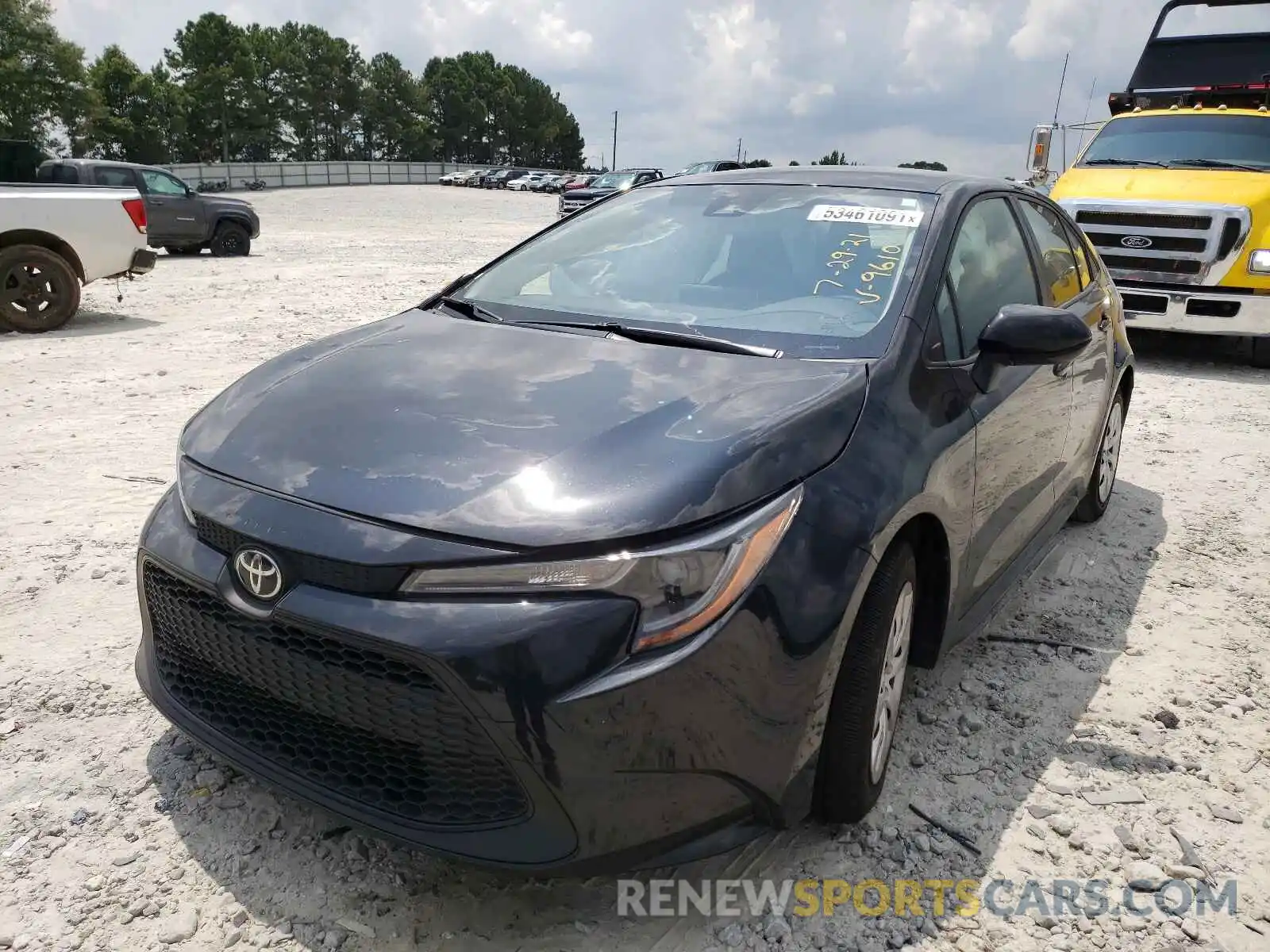 2 Photograph of a damaged car JTDEPRAE2LJ109610 TOYOTA COROLLA 2020