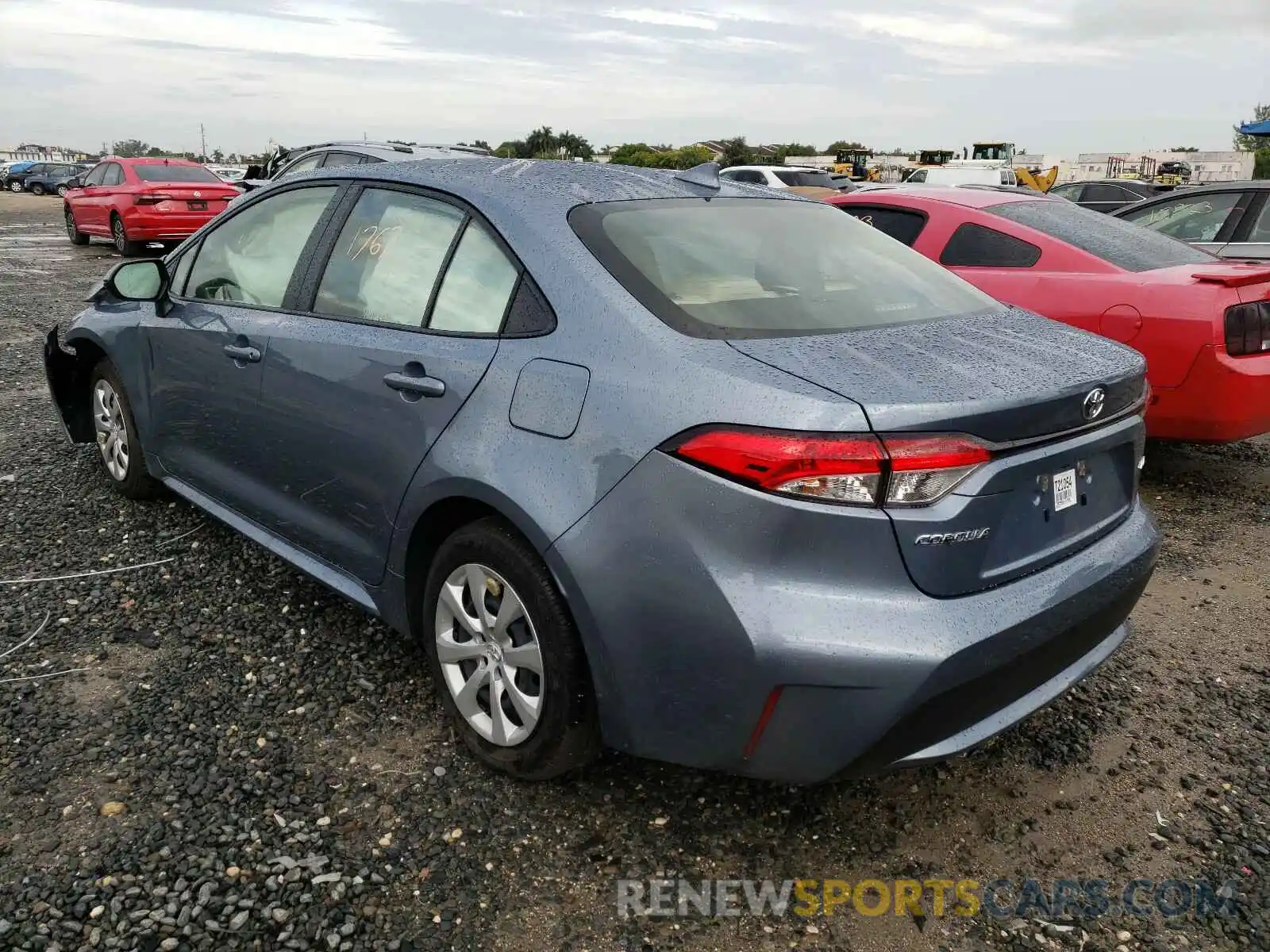 3 Photograph of a damaged car JTDEPRAE2LJ110496 TOYOTA COROLLA 2020