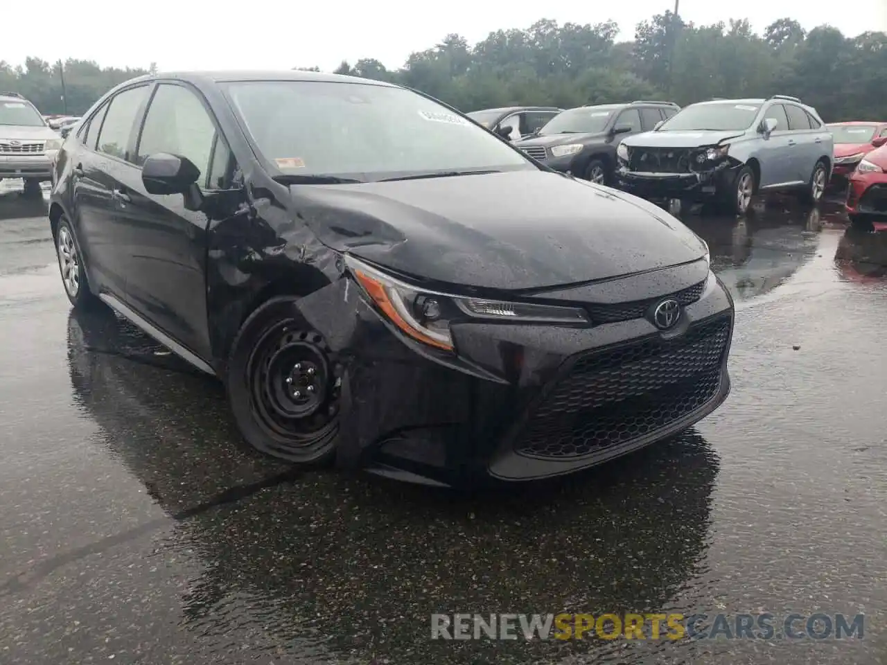 1 Photograph of a damaged car JTDEPRAE2LJ110739 TOYOTA COROLLA 2020