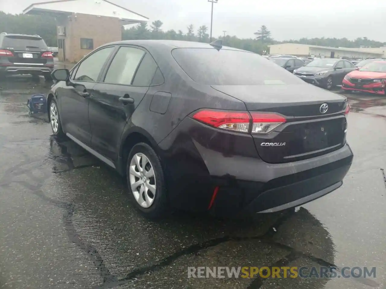 3 Photograph of a damaged car JTDEPRAE2LJ110739 TOYOTA COROLLA 2020