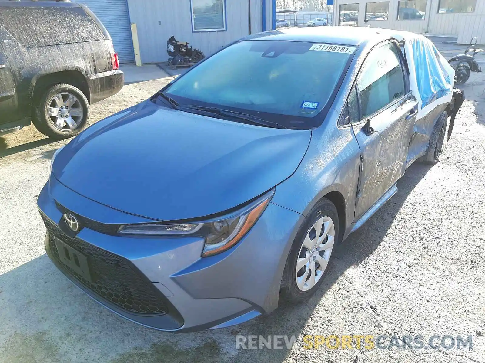 2 Photograph of a damaged car JTDEPRAE2LJ110899 TOYOTA COROLLA 2020