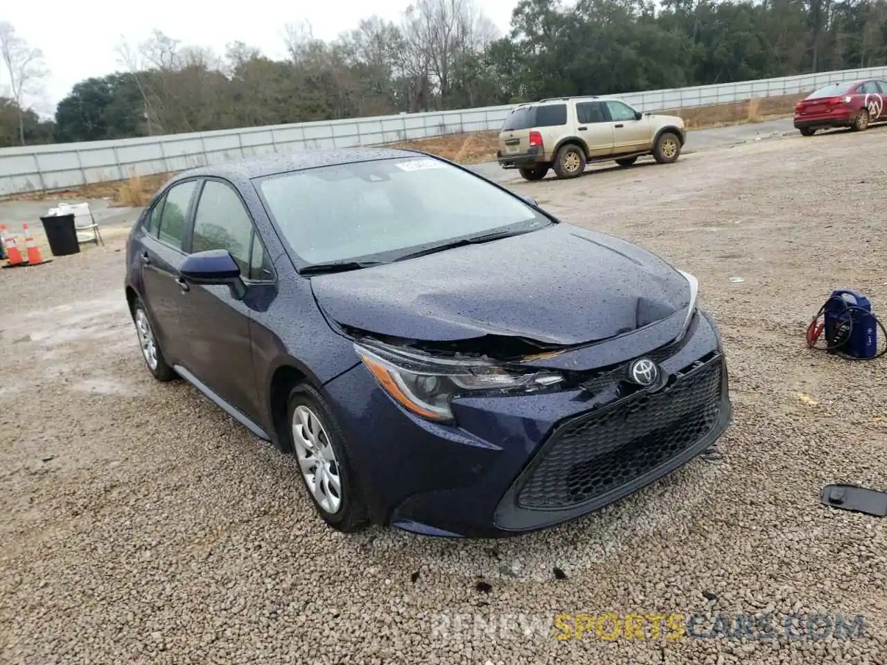 1 Photograph of a damaged car JTDEPRAE2LJ111406 TOYOTA COROLLA 2020