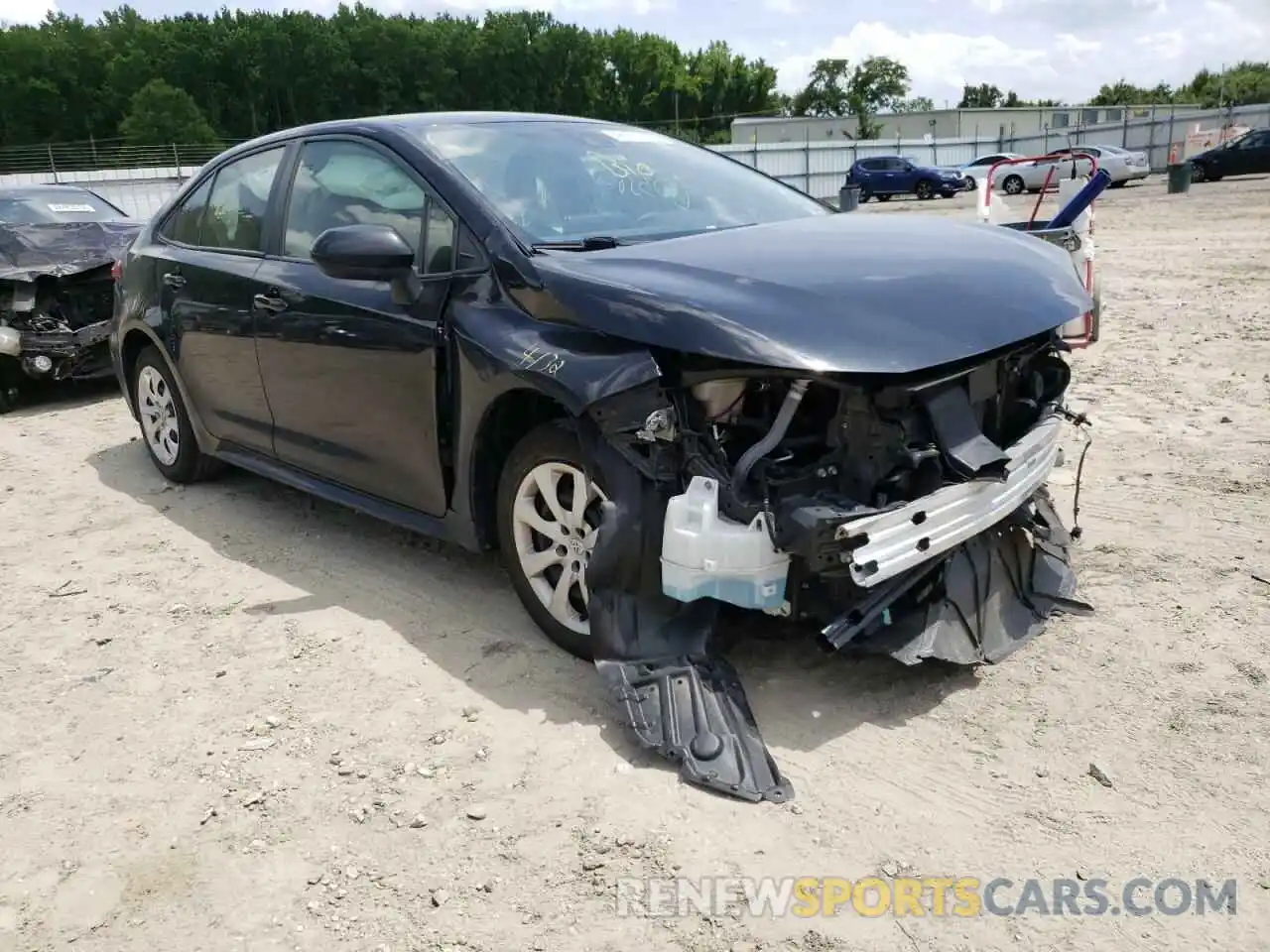 1 Photograph of a damaged car JTDEPRAE2LJ111874 TOYOTA COROLLA 2020