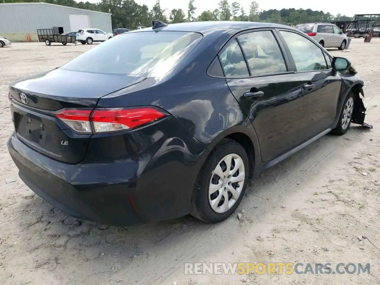 4 Photograph of a damaged car JTDEPRAE2LJ111874 TOYOTA COROLLA 2020