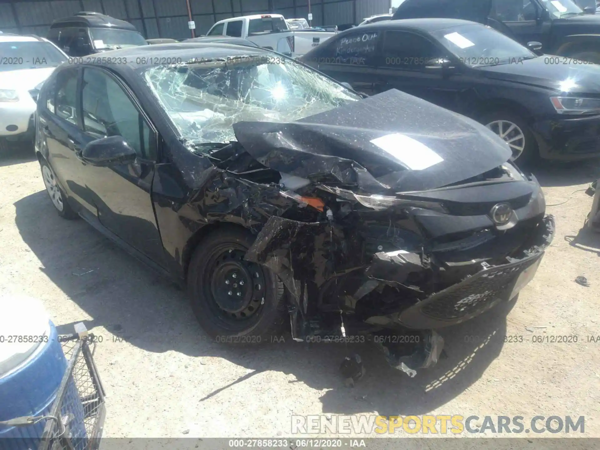 1 Photograph of a damaged car JTDEPRAE2LJ112913 TOYOTA COROLLA 2020