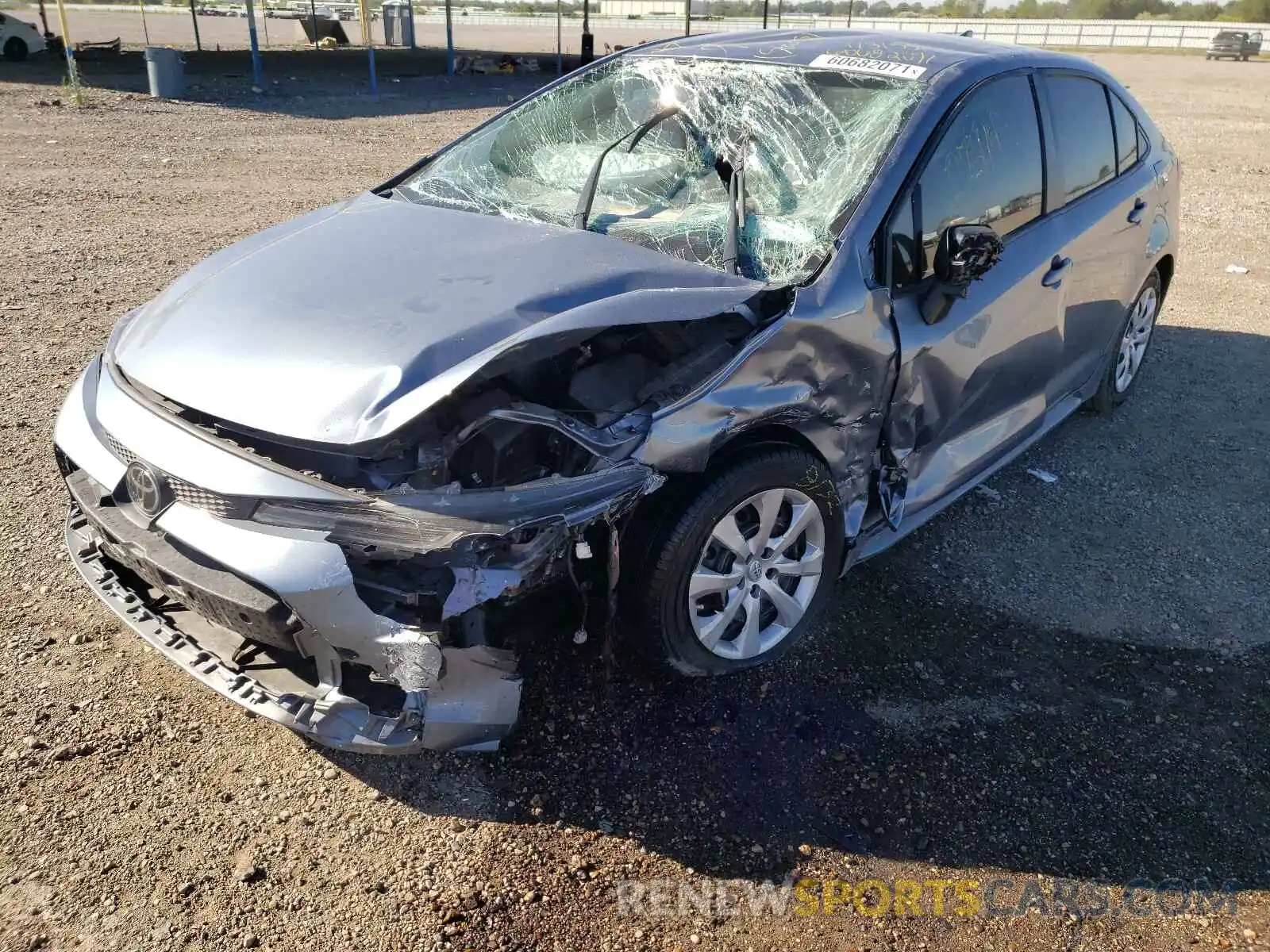 2 Photograph of a damaged car JTDEPRAE2LJ113155 TOYOTA COROLLA 2020