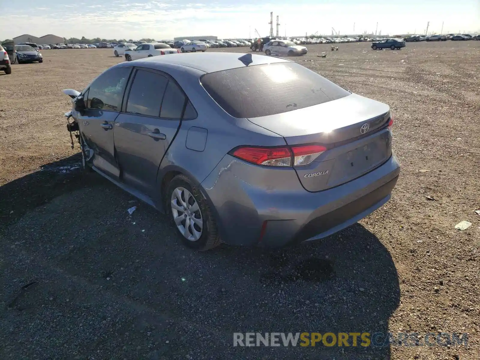 3 Photograph of a damaged car JTDEPRAE2LJ113155 TOYOTA COROLLA 2020