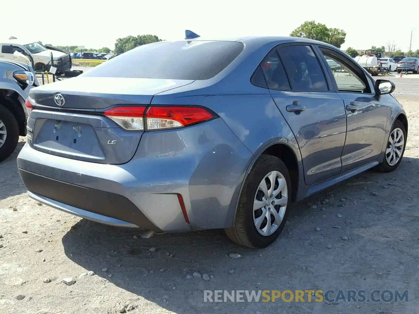 4 Photograph of a damaged car JTDEPRAE2LJ113365 TOYOTA COROLLA 2020