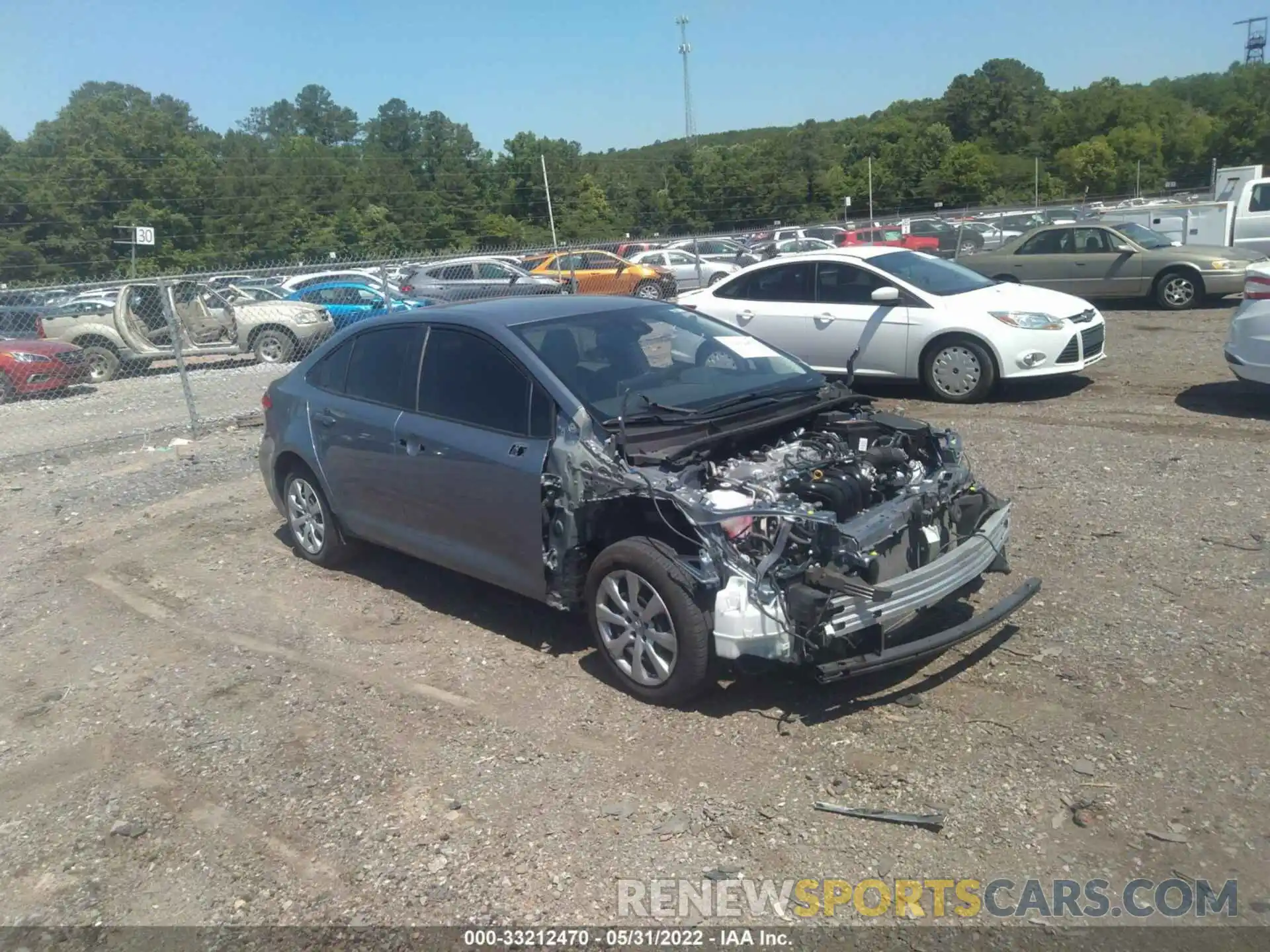 1 Photograph of a damaged car JTDEPRAE2LJ113544 TOYOTA COROLLA 2020