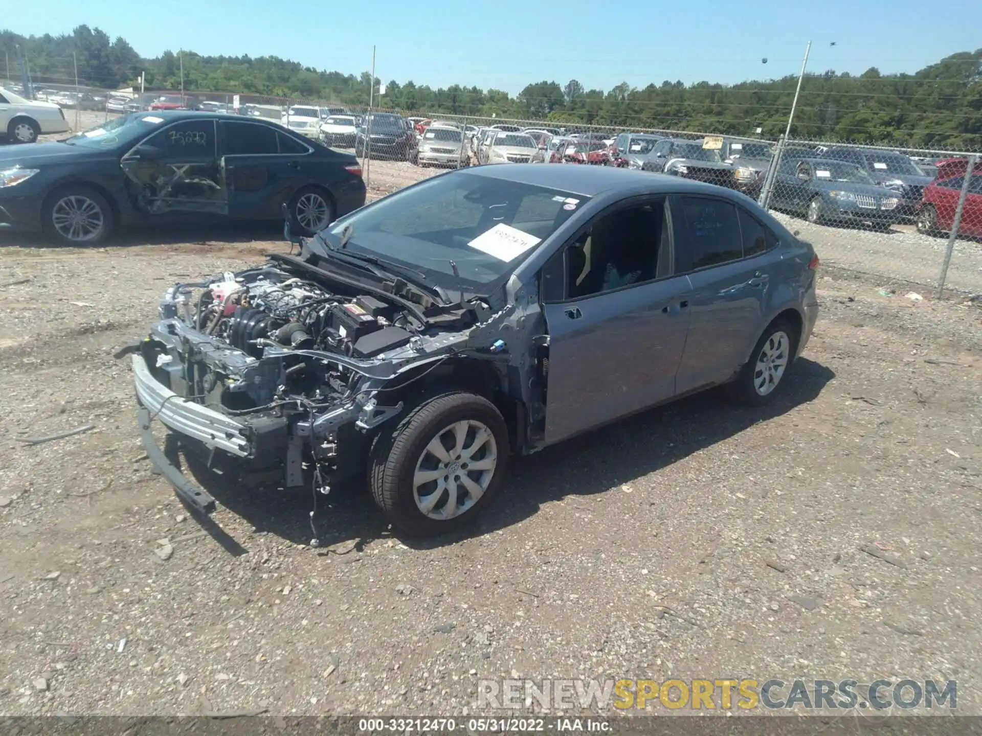 2 Photograph of a damaged car JTDEPRAE2LJ113544 TOYOTA COROLLA 2020