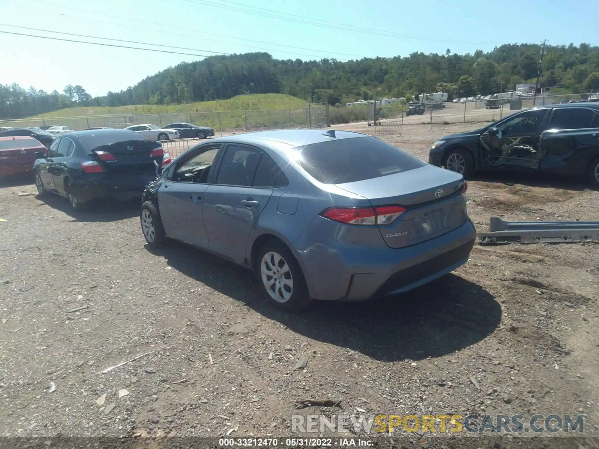 3 Photograph of a damaged car JTDEPRAE2LJ113544 TOYOTA COROLLA 2020