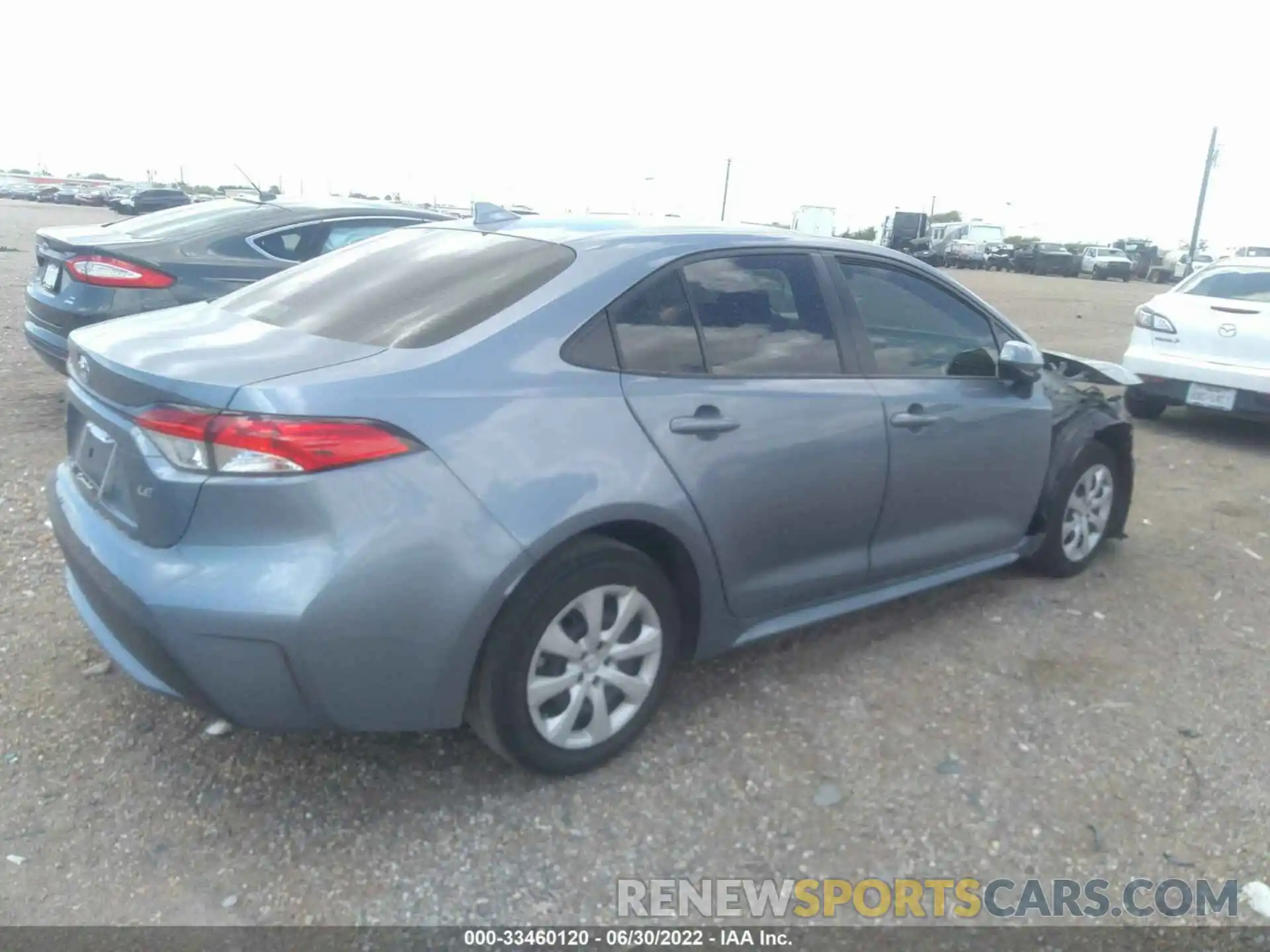 4 Photograph of a damaged car JTDEPRAE2LJ113592 TOYOTA COROLLA 2020