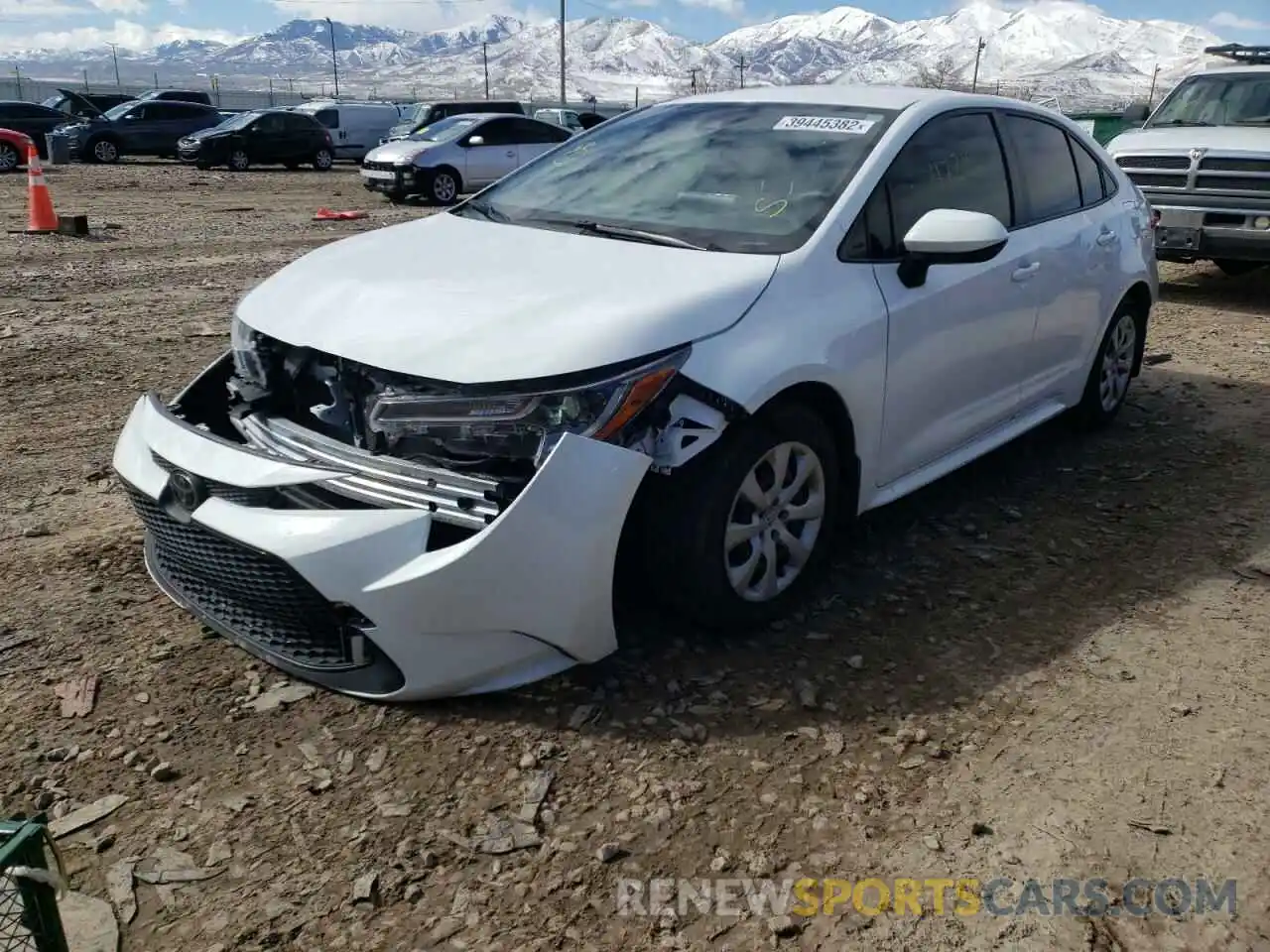 2 Photograph of a damaged car JTDEPRAE2LJ113933 TOYOTA COROLLA 2020