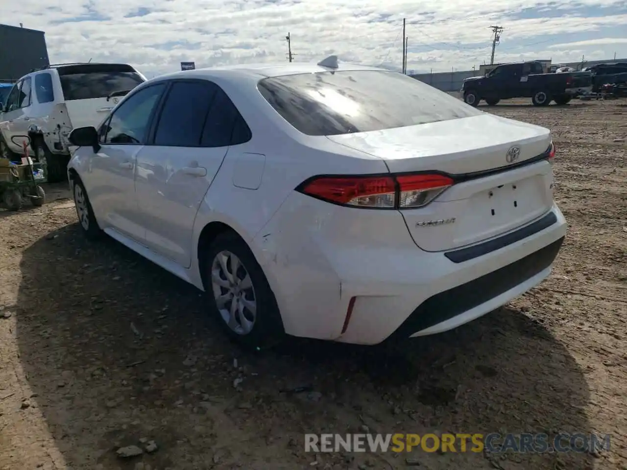 3 Photograph of a damaged car JTDEPRAE2LJ113933 TOYOTA COROLLA 2020