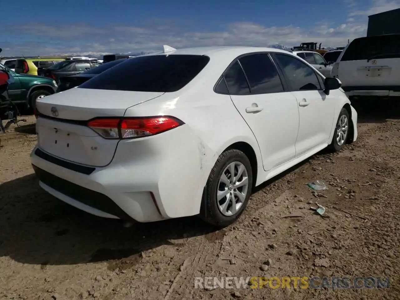 4 Photograph of a damaged car JTDEPRAE2LJ113933 TOYOTA COROLLA 2020