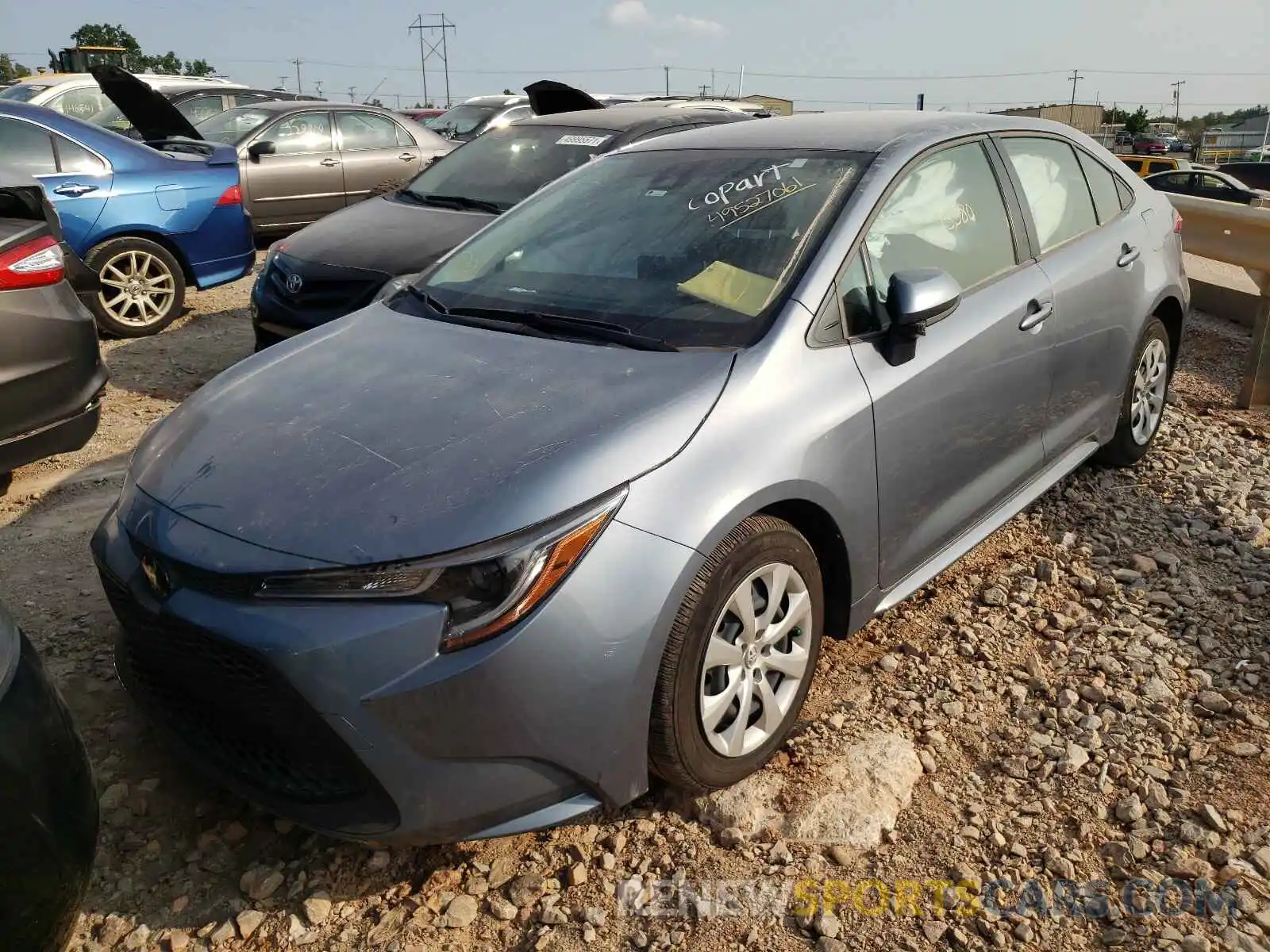 2 Photograph of a damaged car JTDEPRAE2LJ113981 TOYOTA COROLLA 2020