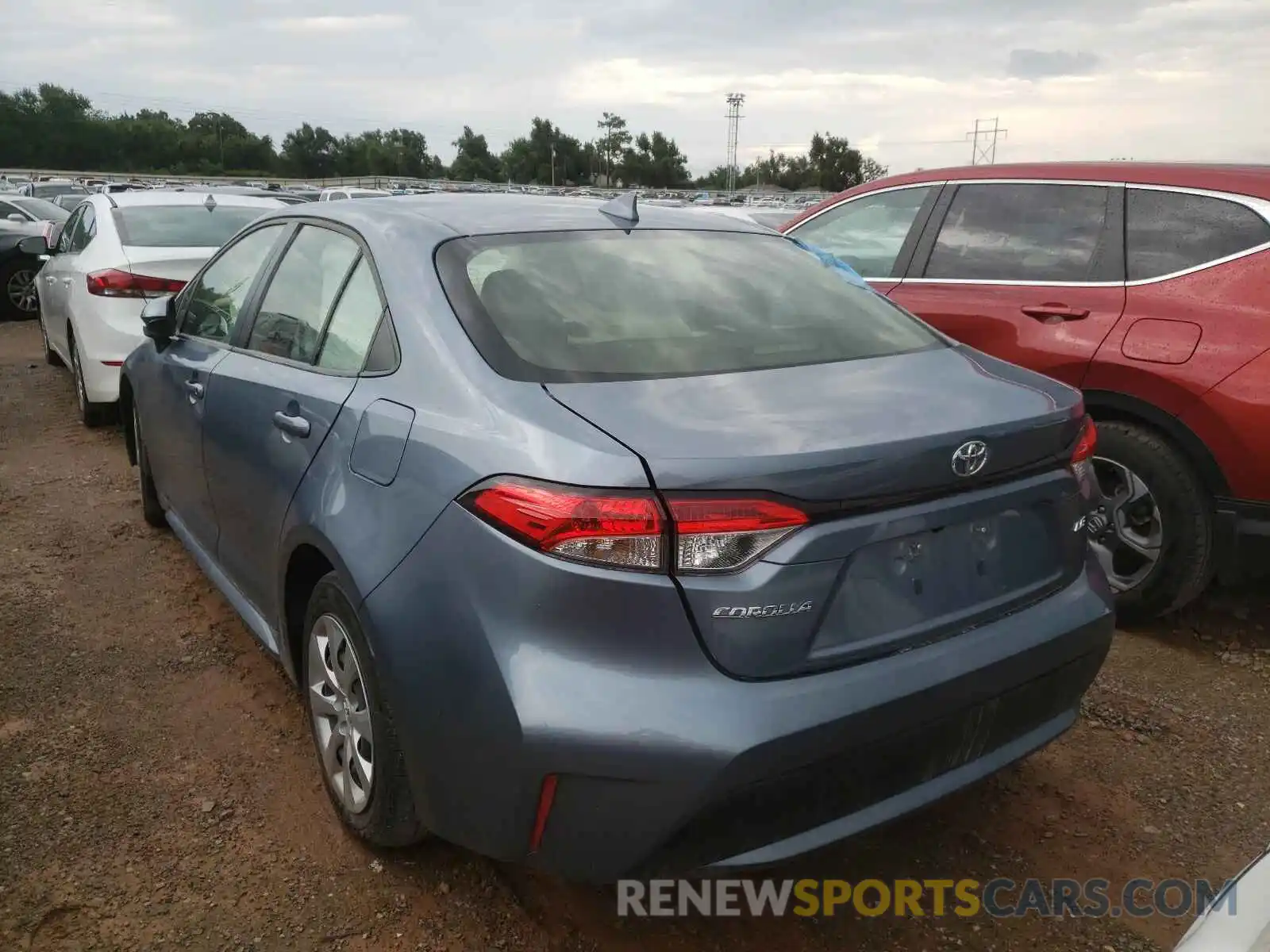 3 Photograph of a damaged car JTDEPRAE2LJ113981 TOYOTA COROLLA 2020