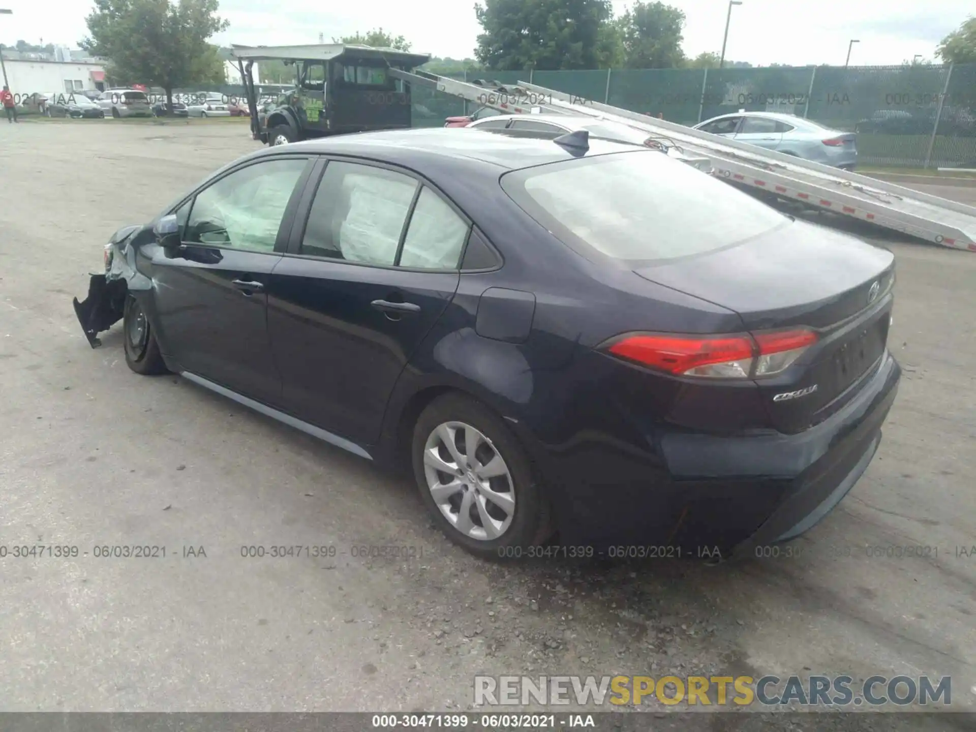 3 Photograph of a damaged car JTDEPRAE2LJ114595 TOYOTA COROLLA 2020