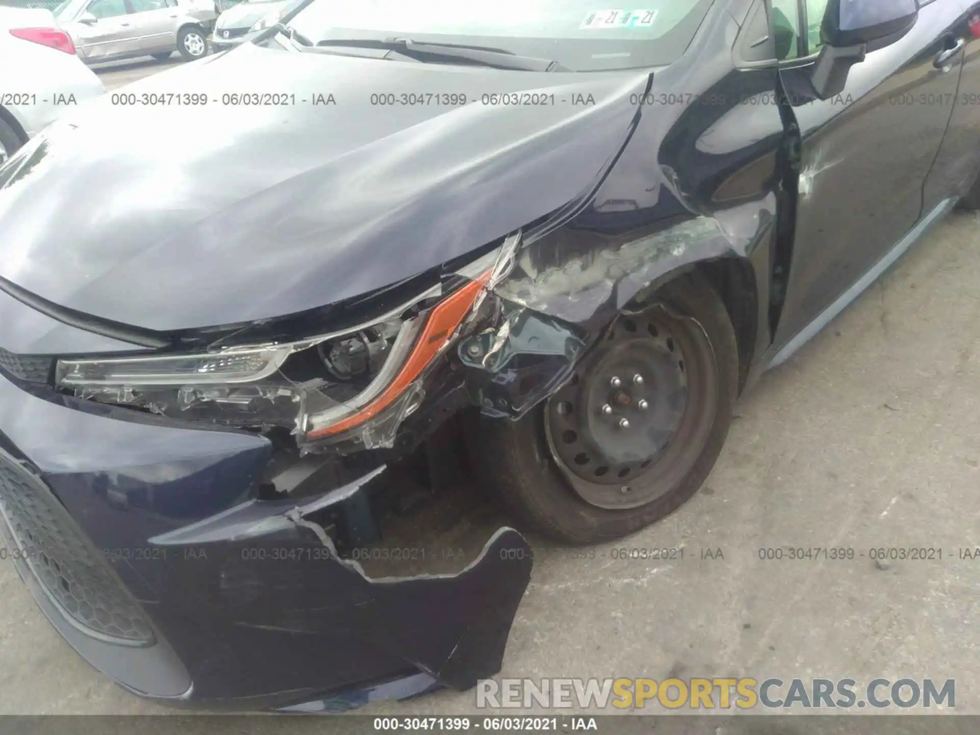 6 Photograph of a damaged car JTDEPRAE2LJ114595 TOYOTA COROLLA 2020