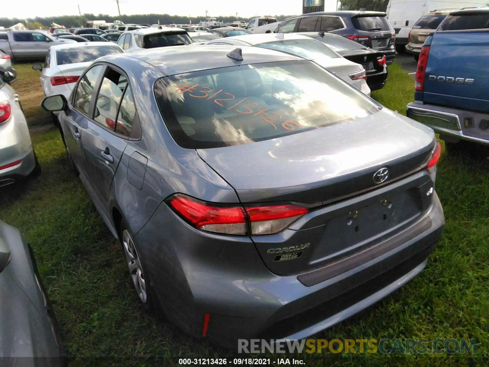 3 Photograph of a damaged car JTDEPRAE2LJ115357 TOYOTA COROLLA 2020