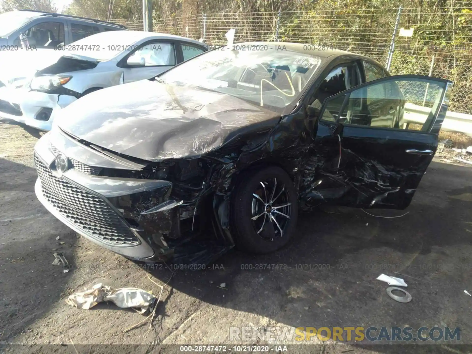 2 Photograph of a damaged car JTDEPRAE2LJ115794 TOYOTA COROLLA 2020