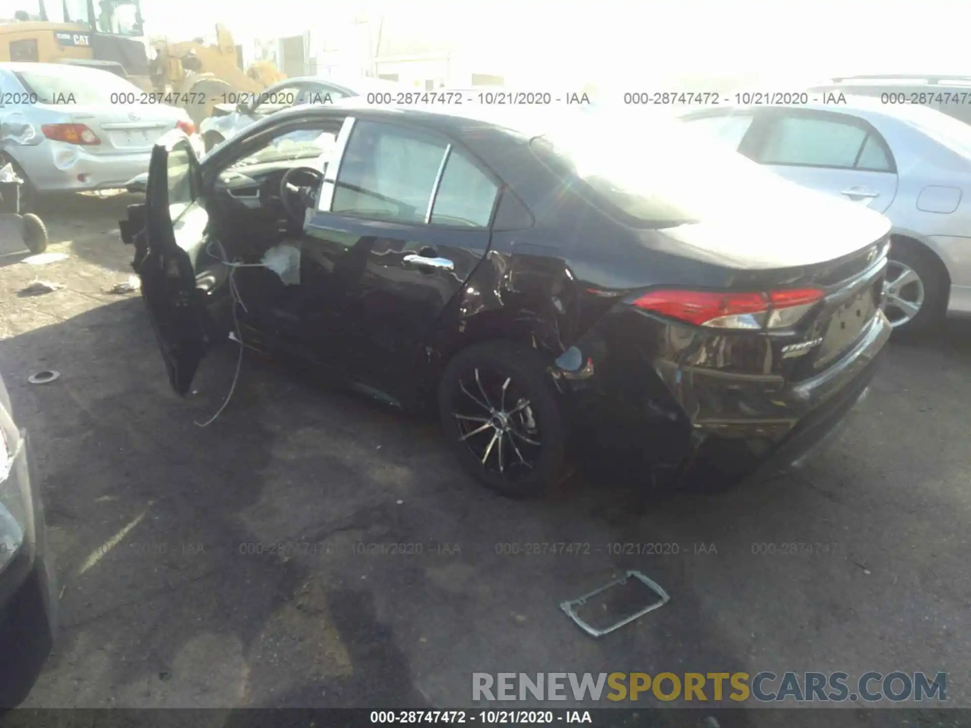 3 Photograph of a damaged car JTDEPRAE2LJ115794 TOYOTA COROLLA 2020