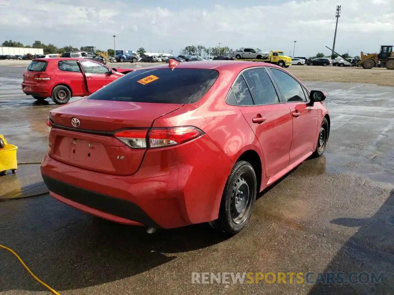 4 Photograph of a damaged car JTDEPRAE2LJ116010 TOYOTA COROLLA 2020