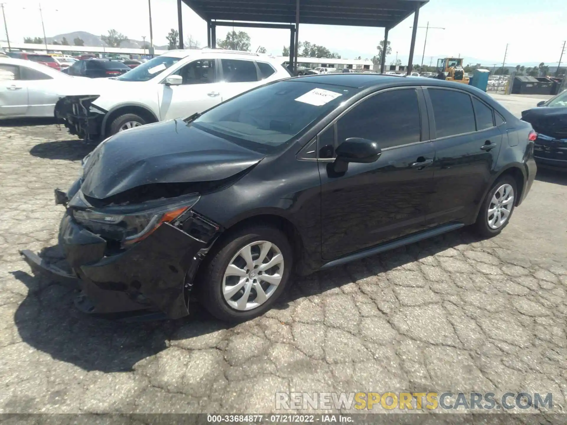 2 Photograph of a damaged car JTDEPRAE2LJ116637 TOYOTA COROLLA 2020