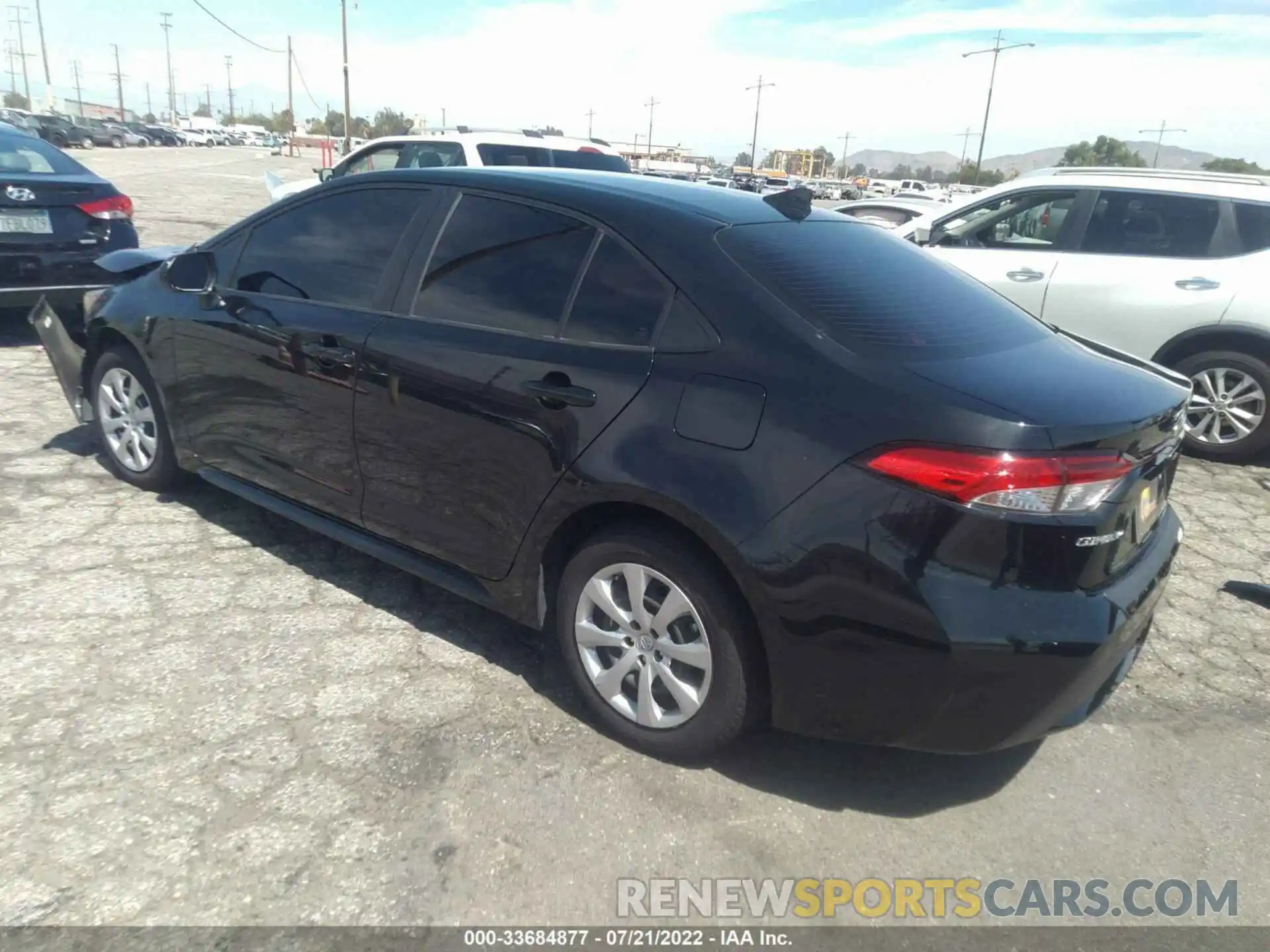 3 Photograph of a damaged car JTDEPRAE2LJ116637 TOYOTA COROLLA 2020