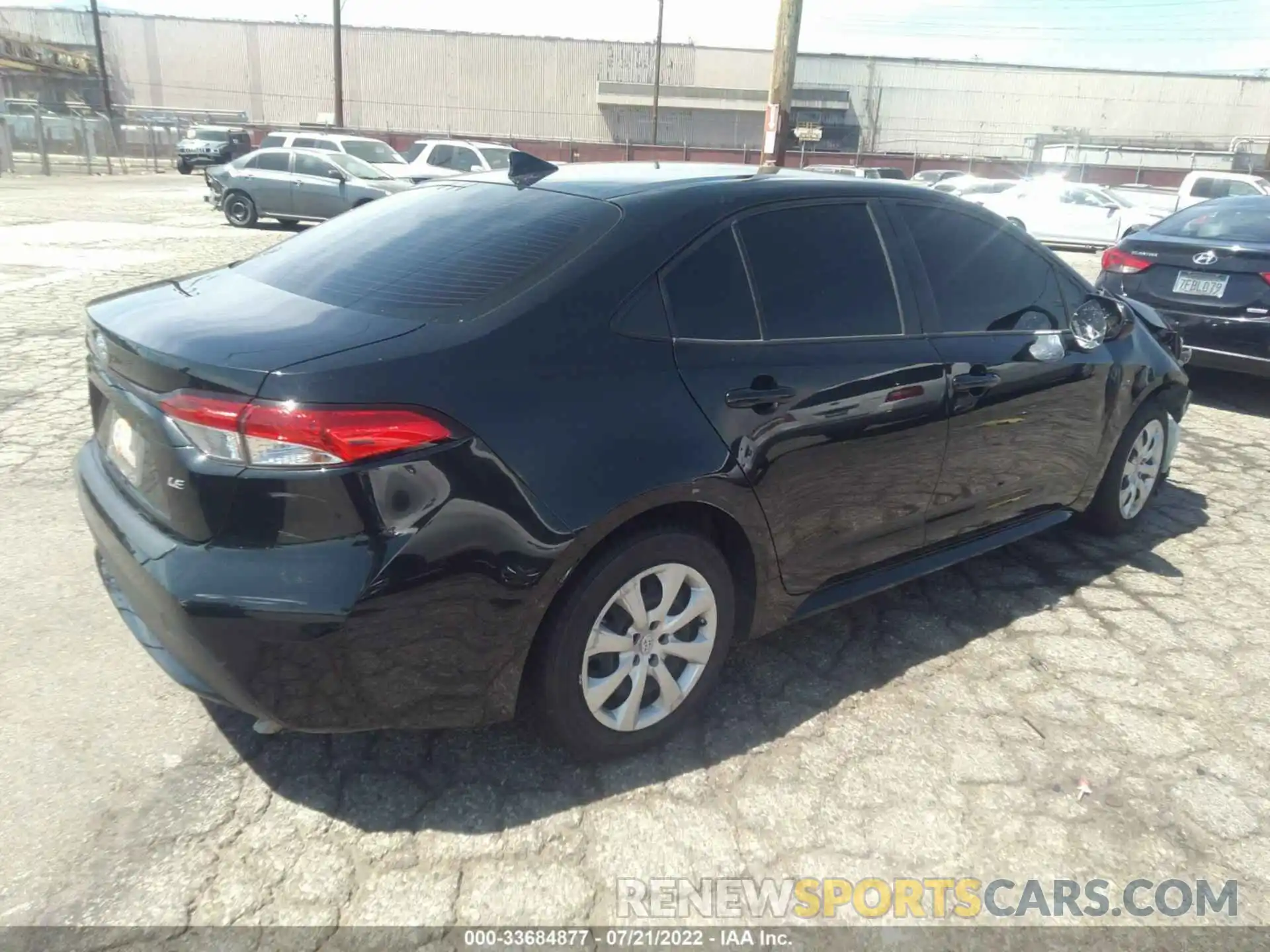 4 Photograph of a damaged car JTDEPRAE2LJ116637 TOYOTA COROLLA 2020