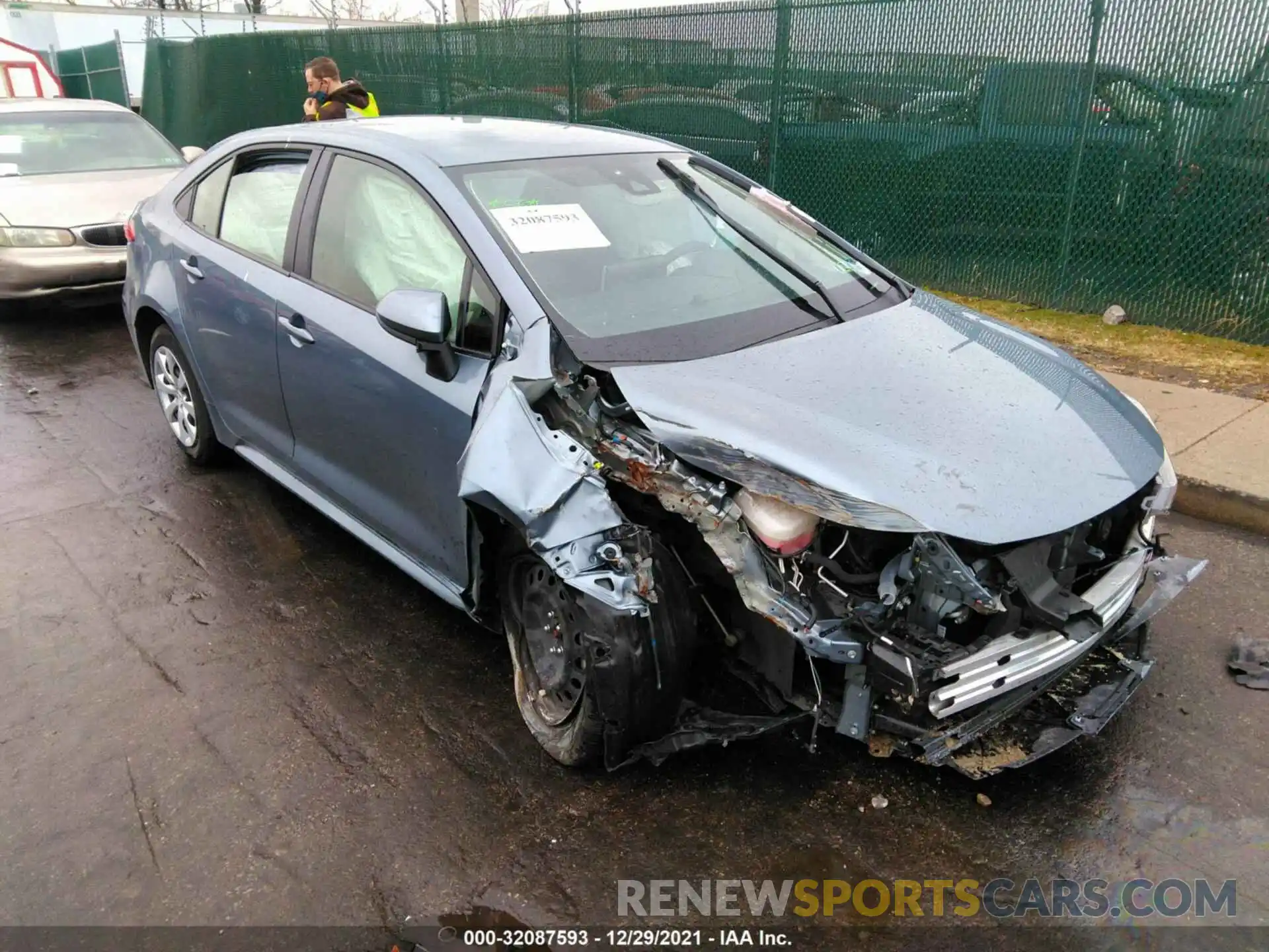 1 Photograph of a damaged car JTDEPRAE2LJ116735 TOYOTA COROLLA 2020