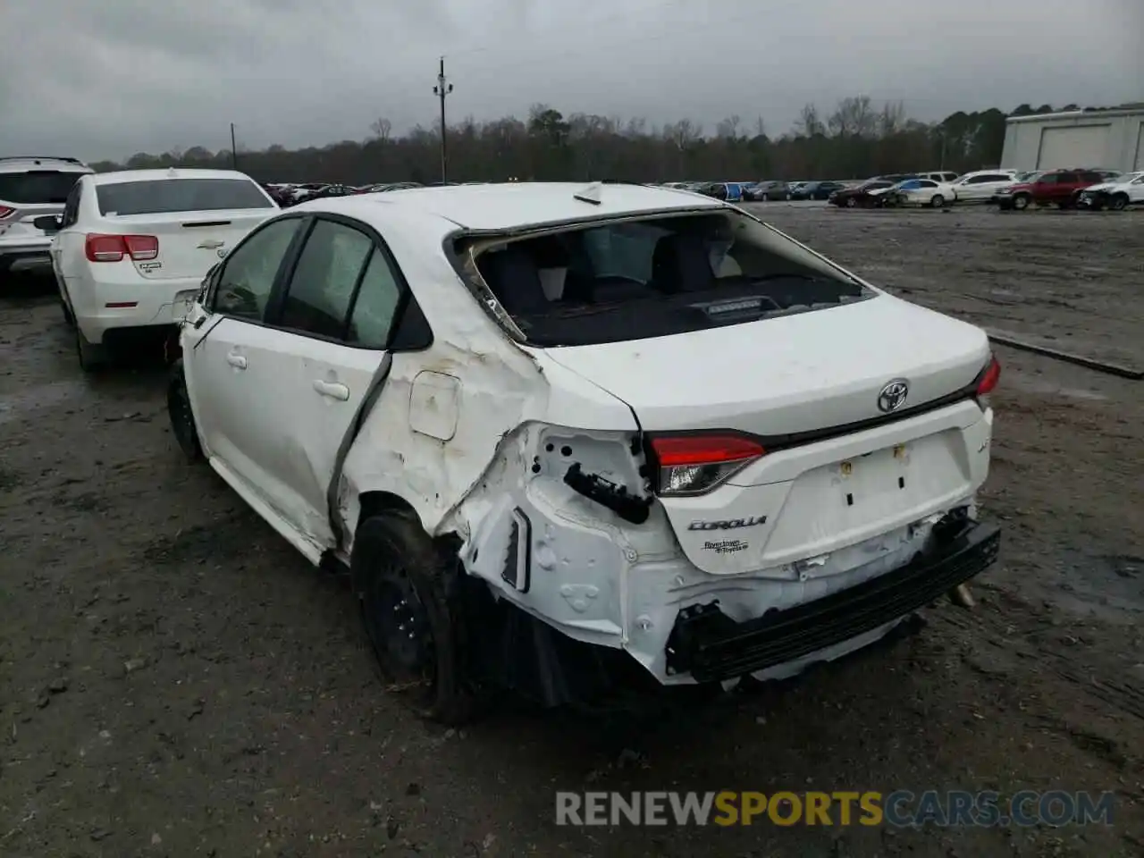 3 Photograph of a damaged car JTDEPRAE2LJ117044 TOYOTA COROLLA 2020