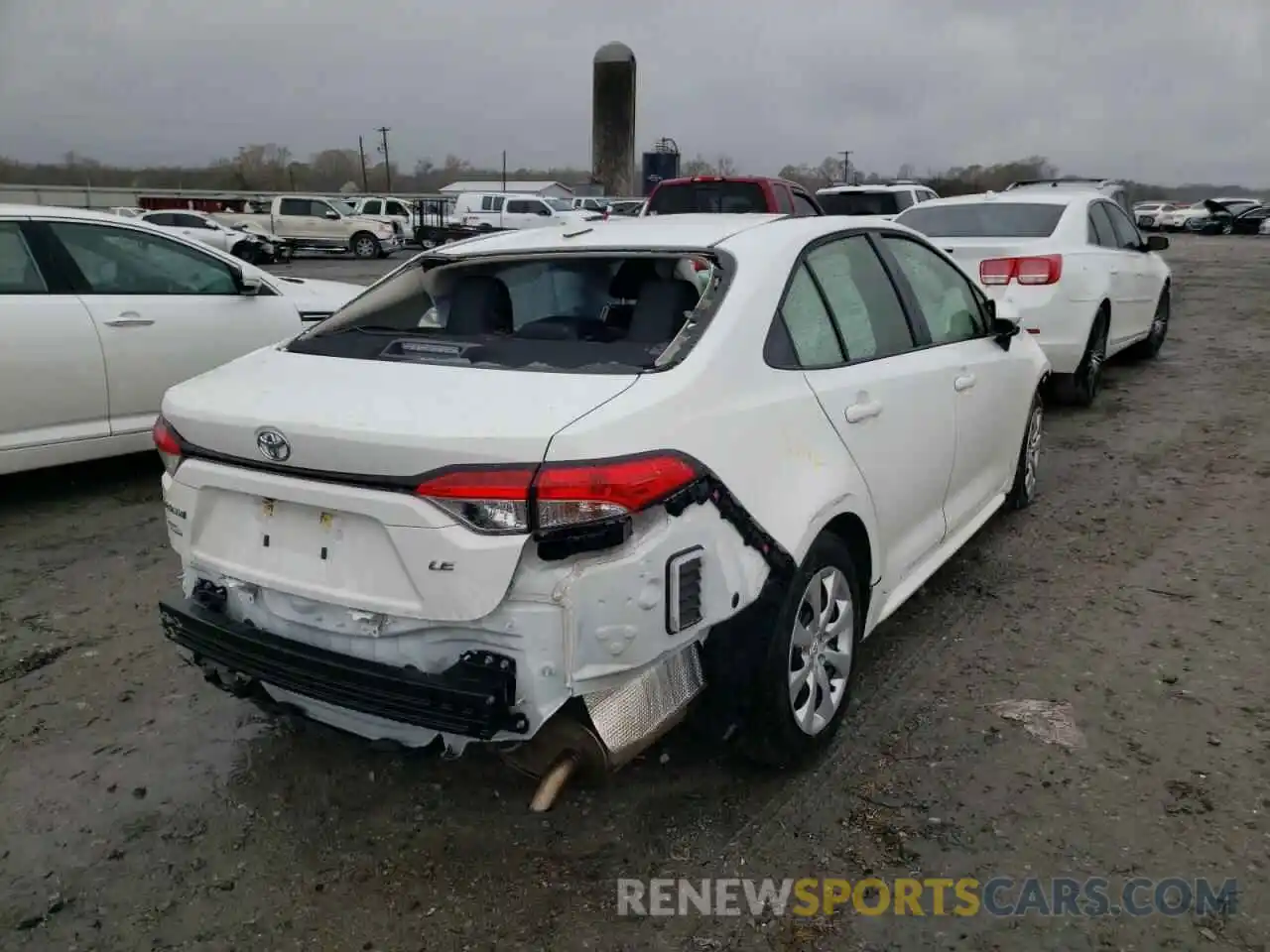 4 Photograph of a damaged car JTDEPRAE2LJ117044 TOYOTA COROLLA 2020