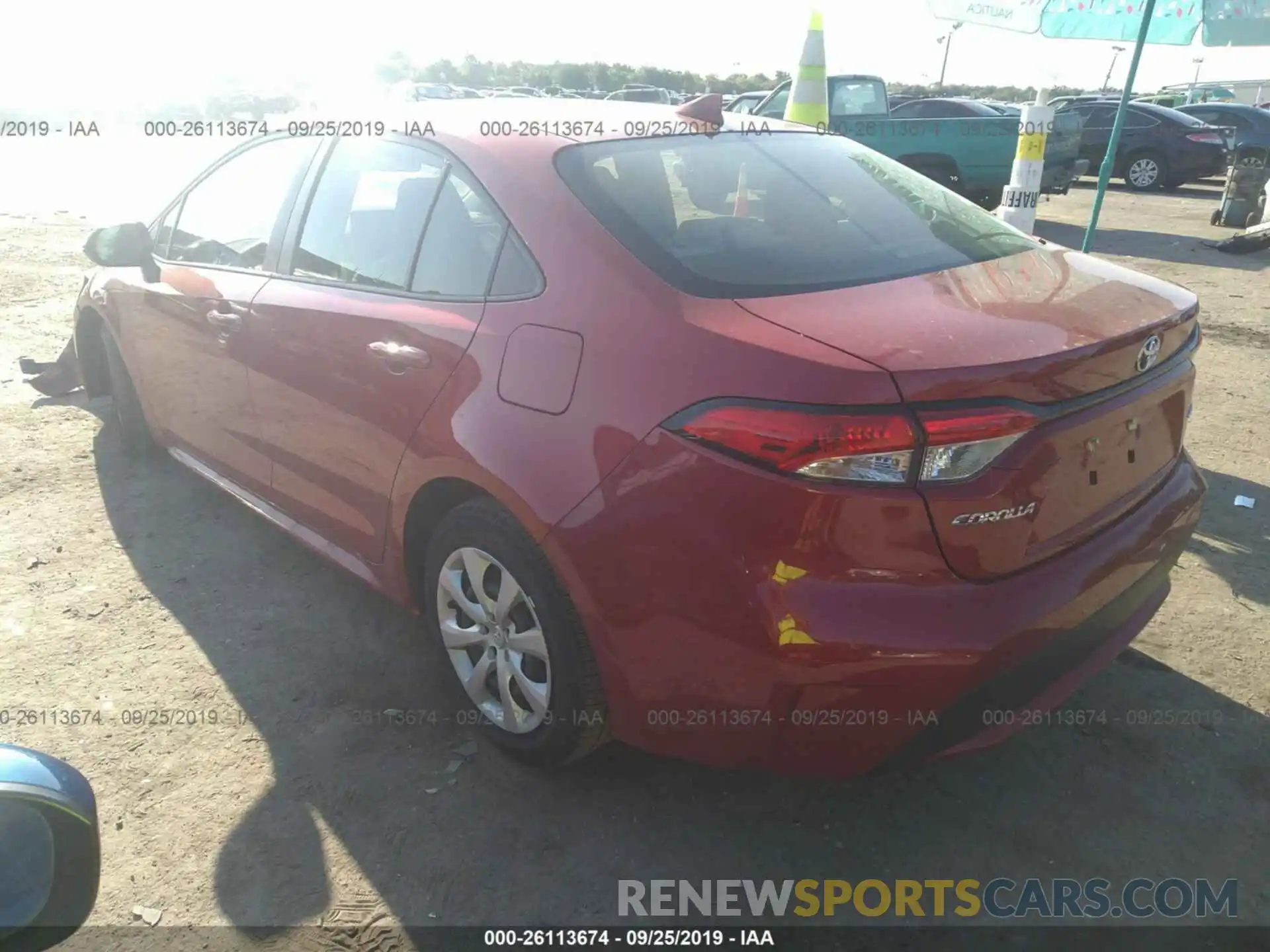 3 Photograph of a damaged car JTDEPRAE3LJ000878 TOYOTA COROLLA 2020