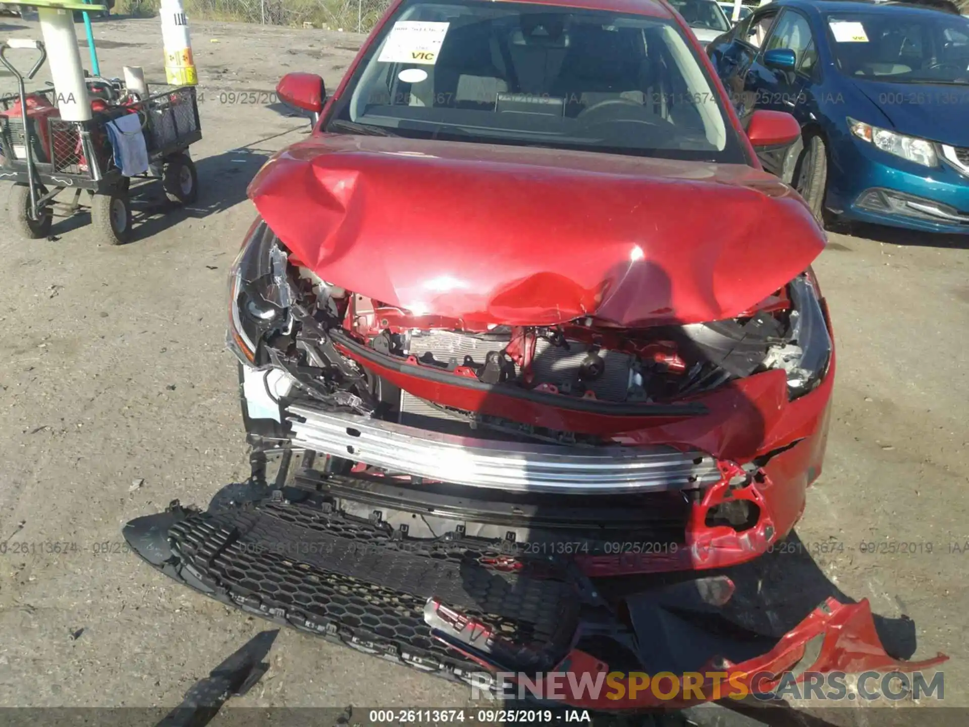 6 Photograph of a damaged car JTDEPRAE3LJ000878 TOYOTA COROLLA 2020