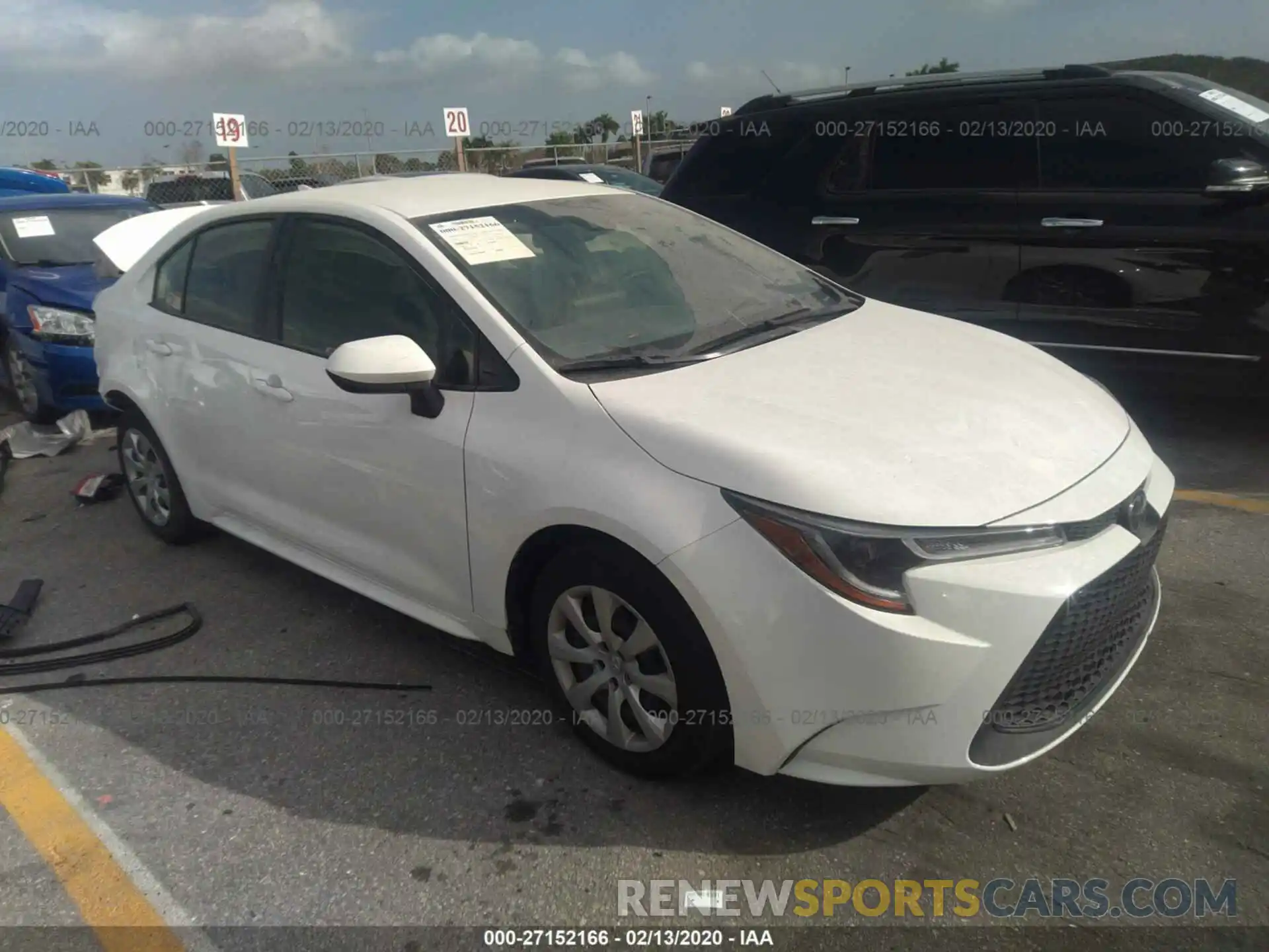 1 Photograph of a damaged car JTDEPRAE3LJ001061 TOYOTA COROLLA 2020