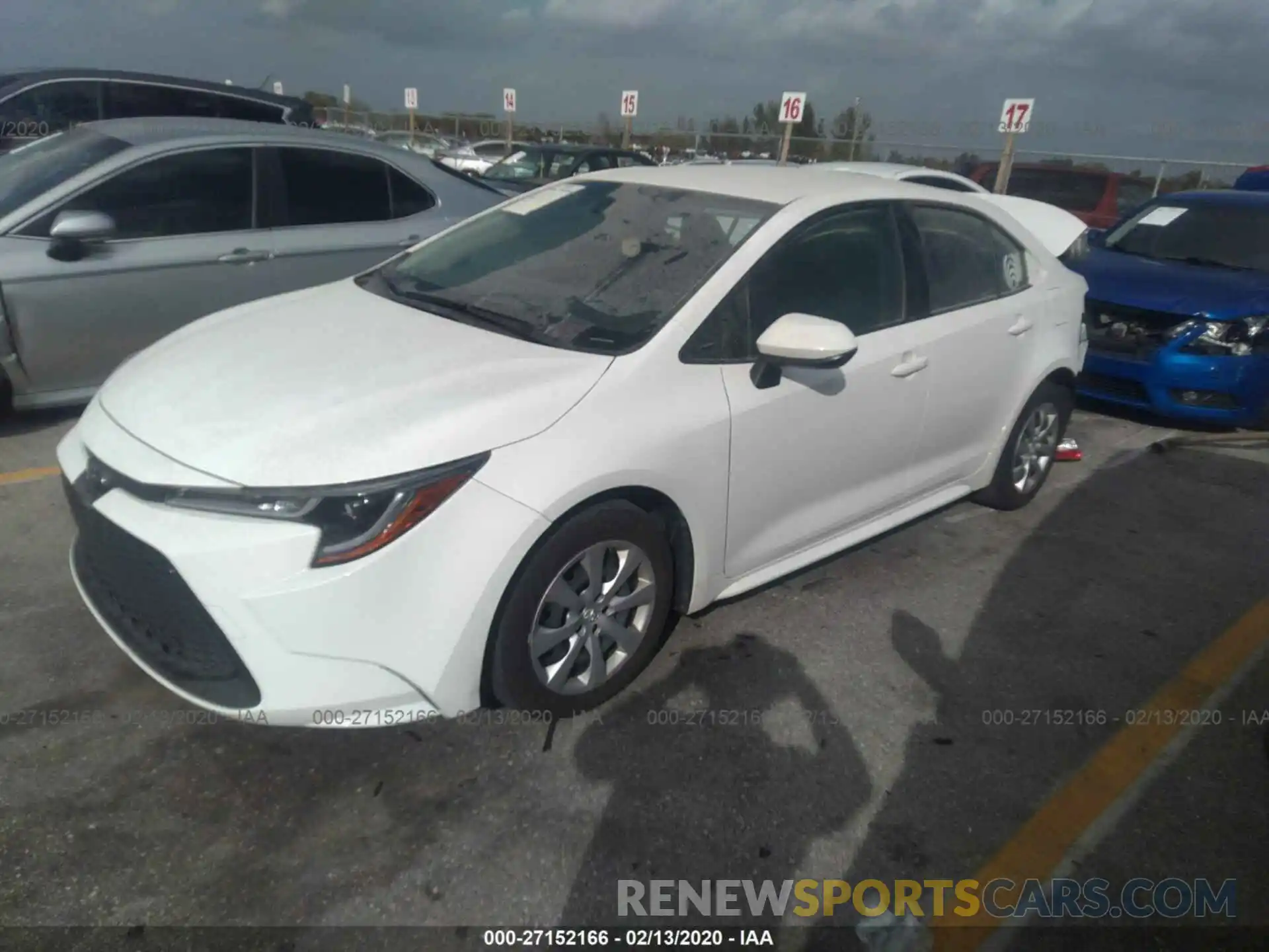 2 Photograph of a damaged car JTDEPRAE3LJ001061 TOYOTA COROLLA 2020