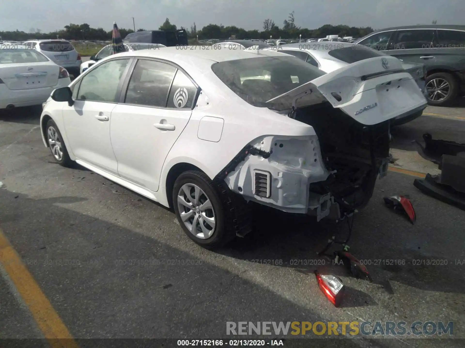 3 Photograph of a damaged car JTDEPRAE3LJ001061 TOYOTA COROLLA 2020