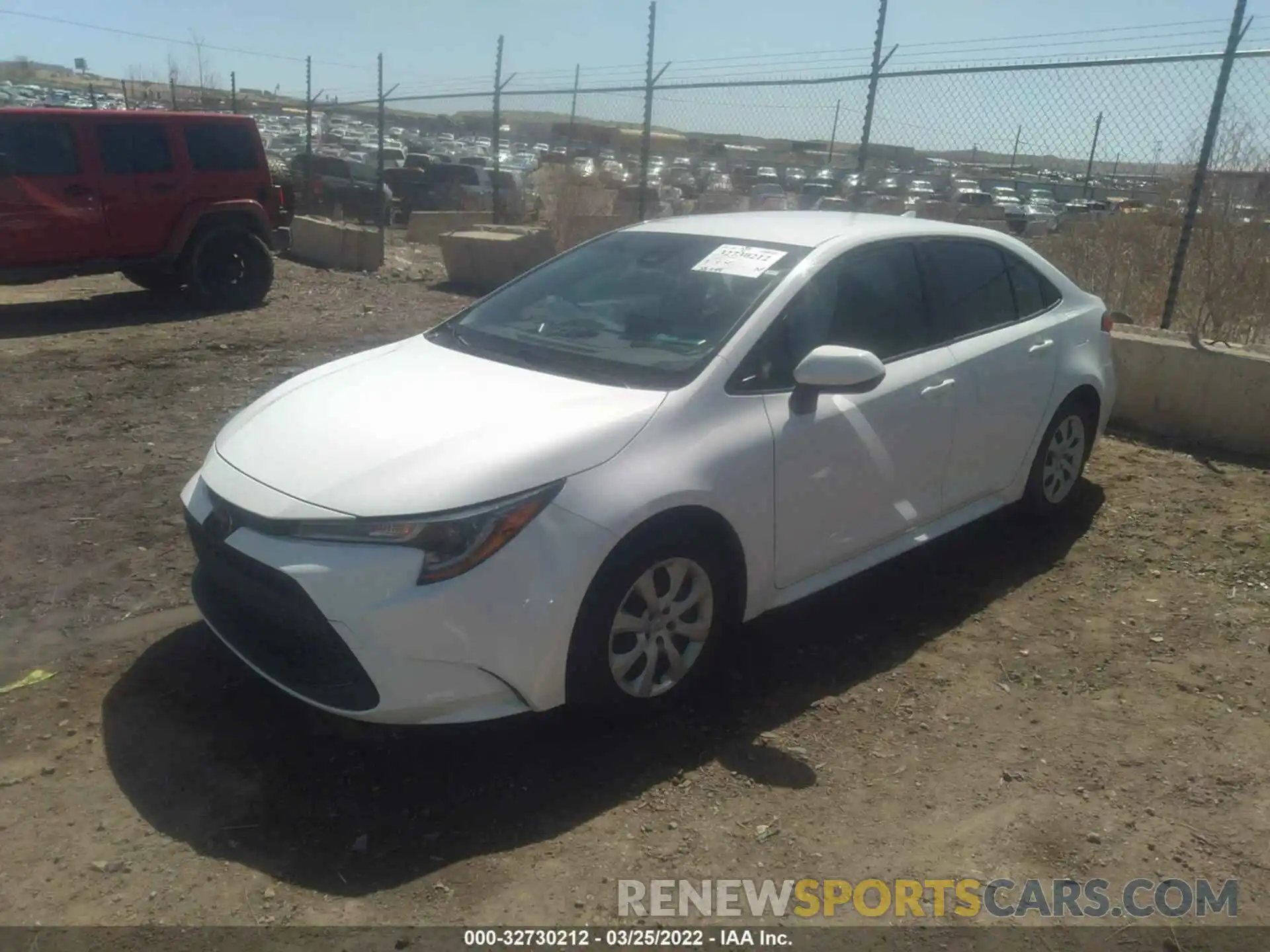 2 Photograph of a damaged car JTDEPRAE3LJ002047 TOYOTA COROLLA 2020