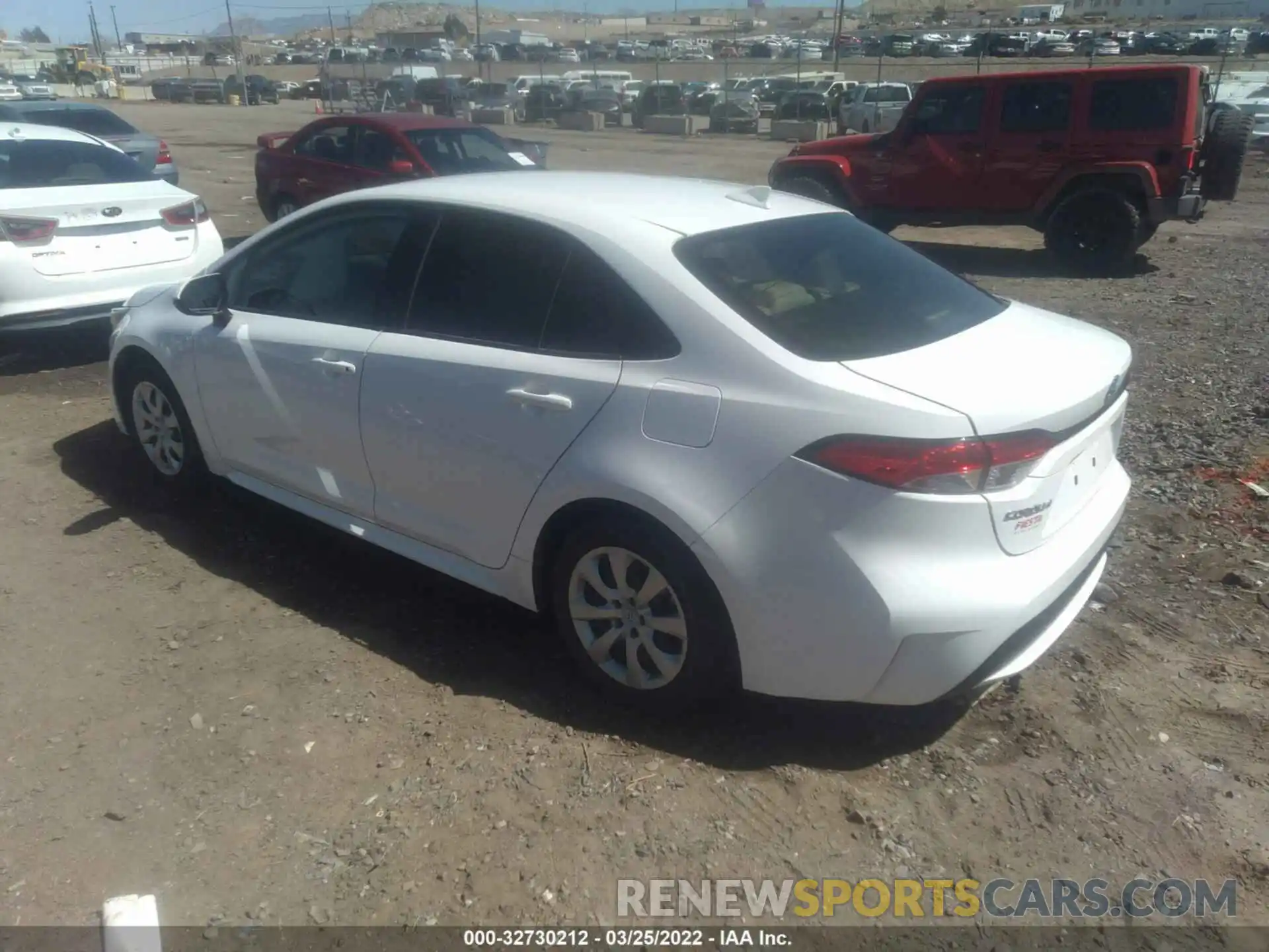 3 Photograph of a damaged car JTDEPRAE3LJ002047 TOYOTA COROLLA 2020