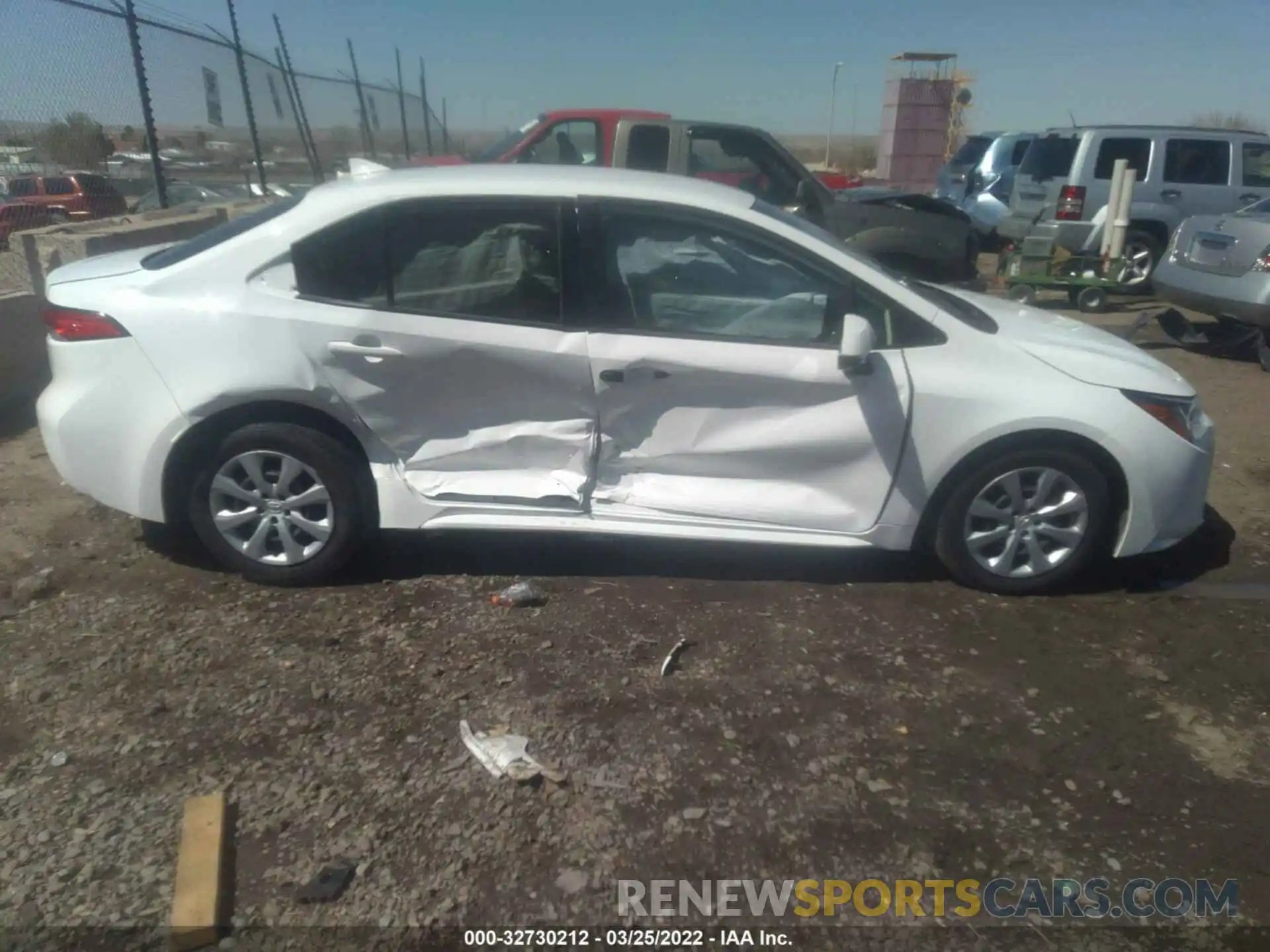 6 Photograph of a damaged car JTDEPRAE3LJ002047 TOYOTA COROLLA 2020