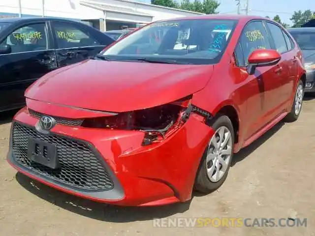 2 Photograph of a damaged car JTDEPRAE3LJ002064 TOYOTA COROLLA 2020