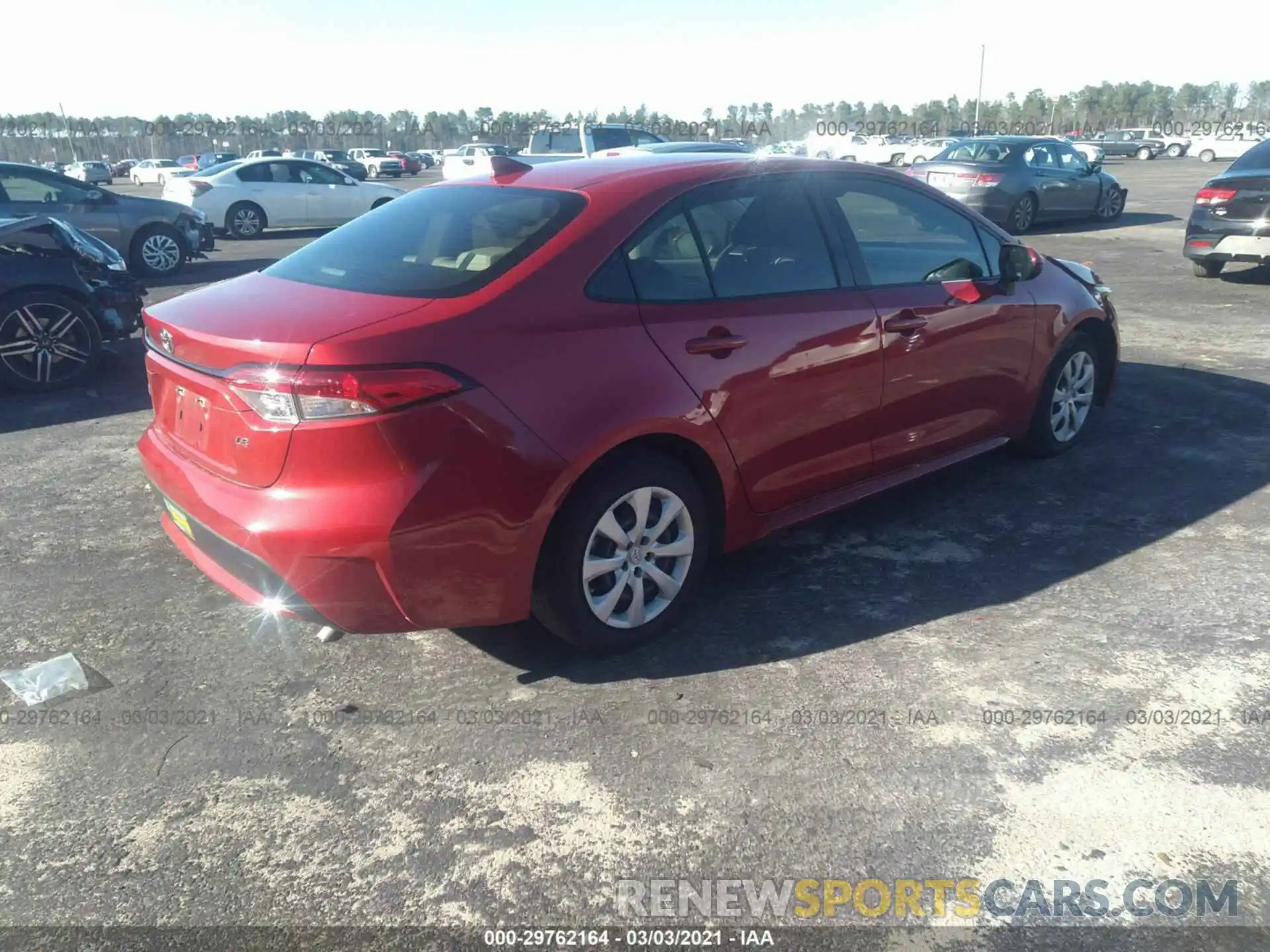 4 Photograph of a damaged car JTDEPRAE3LJ002341 TOYOTA COROLLA 2020