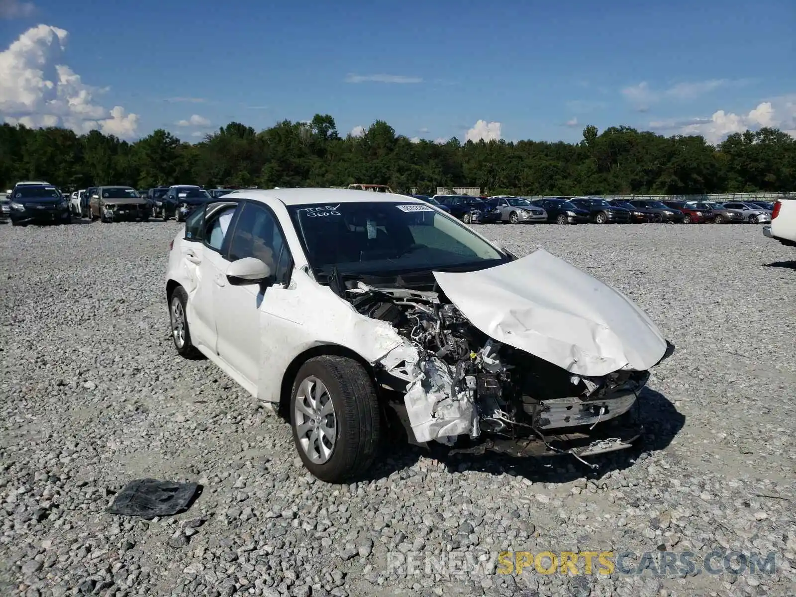1 Фотография поврежденного автомобиля JTDEPRAE3LJ002369 TOYOTA COROLLA 2020